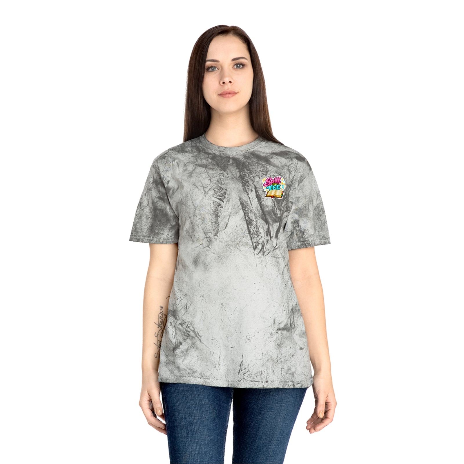 Faith Graphic T-Shirt — "I Hand God What I Cannot Handle" Color Burst Tee