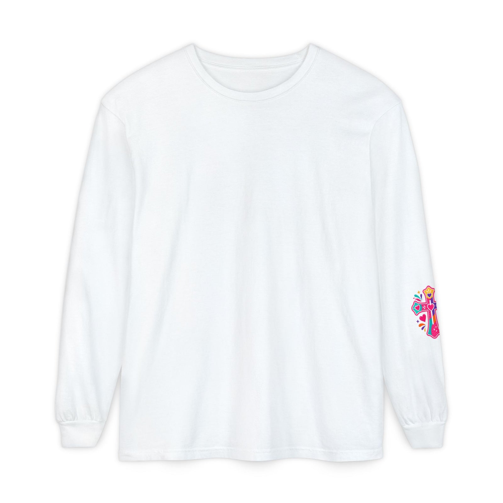 Christian Pajama Graphic Long Sleeve Tee — "...Jesus Still Loves Me"
