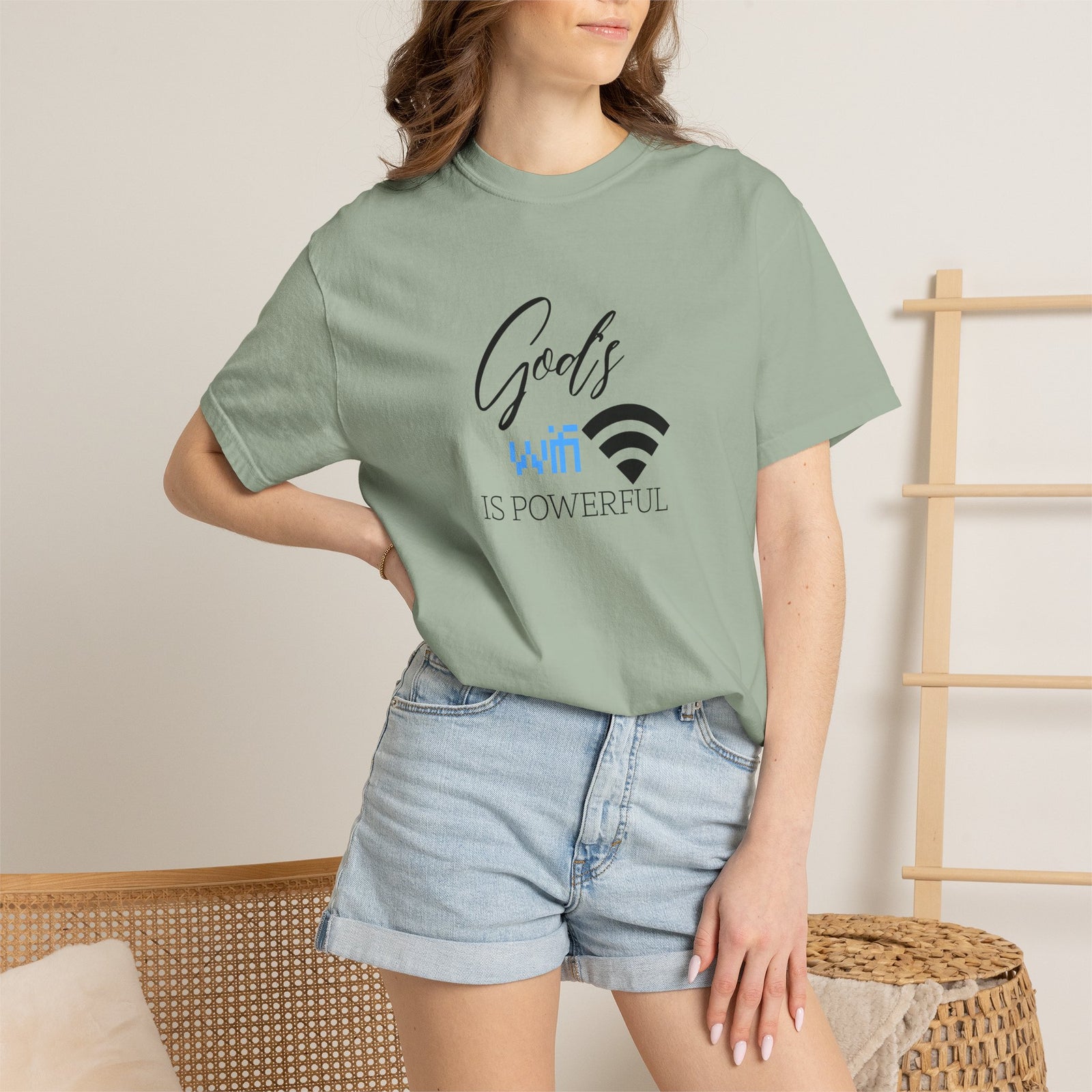"God's WiFi is Powerful" Graphic Tee