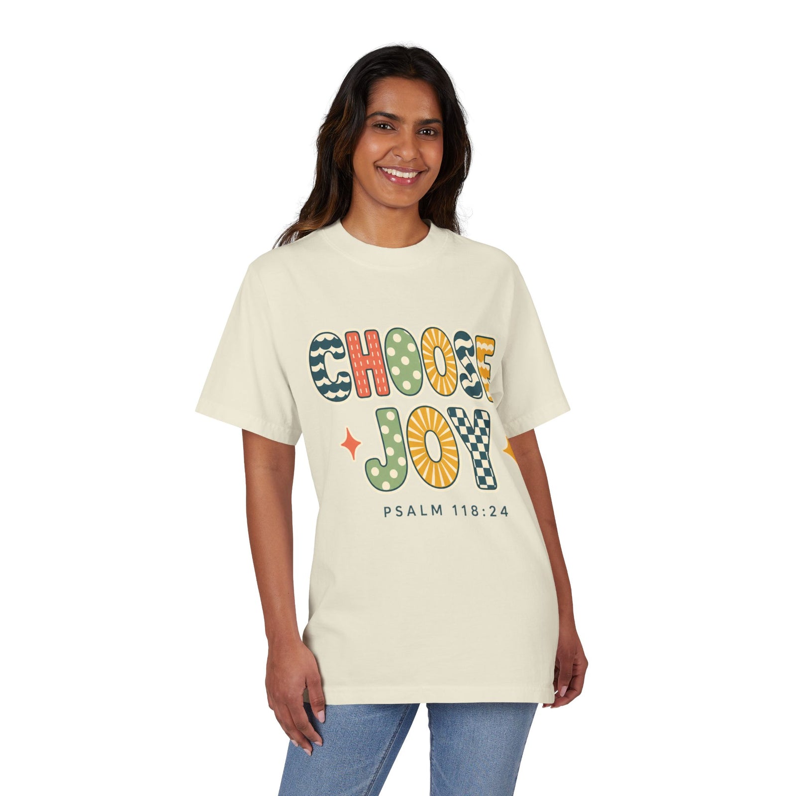 Choose Joy T-Shirt — Retro Psalm 118:24 Christian Tee
