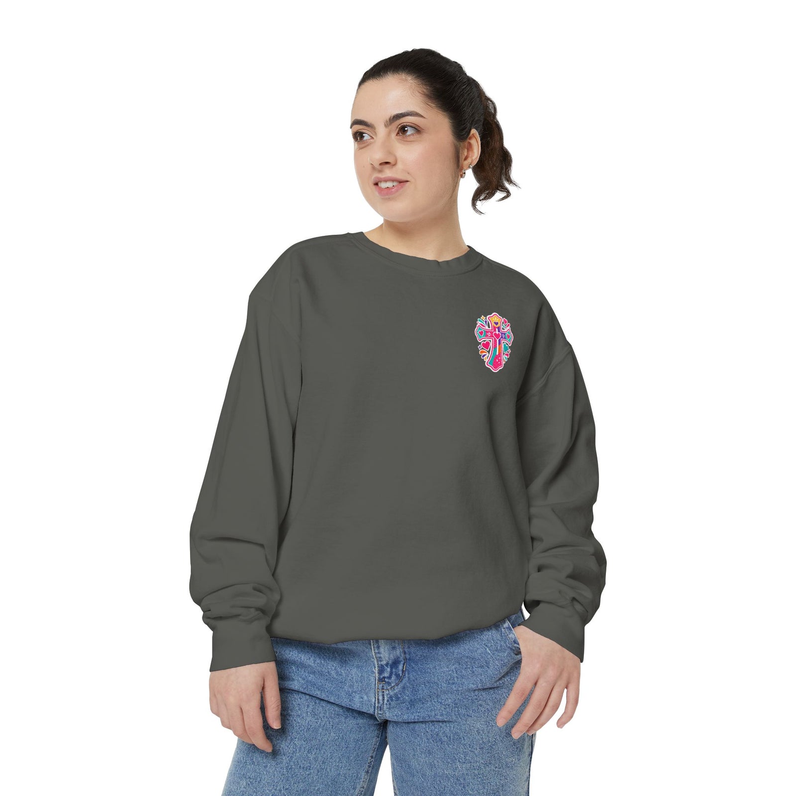 Worship Music Sweatshirt — "I Sing to Worship Music Loud in My Car" Crewneck