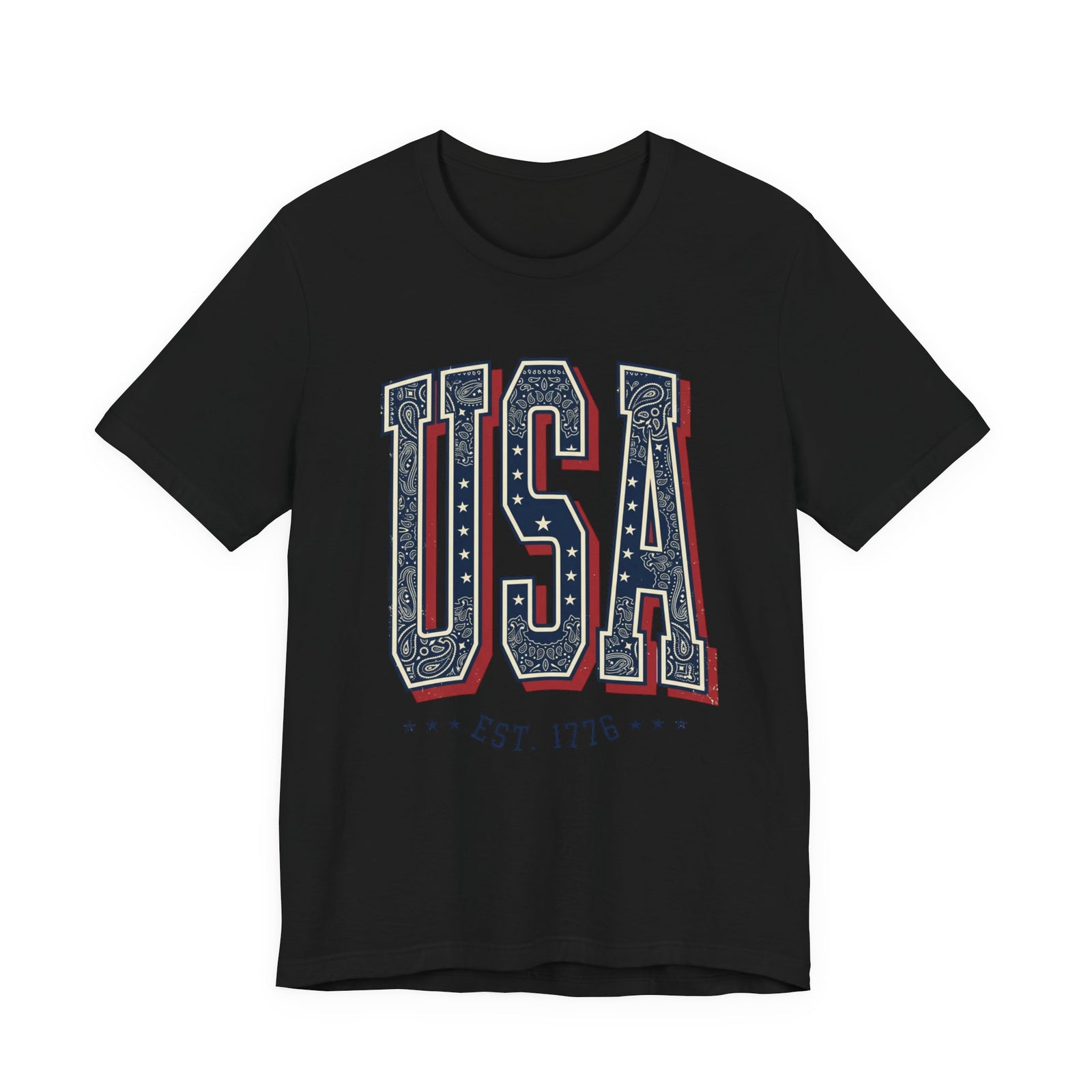 Vintage USA Graphic Tee | 4th of July Americana Stars & Stripes