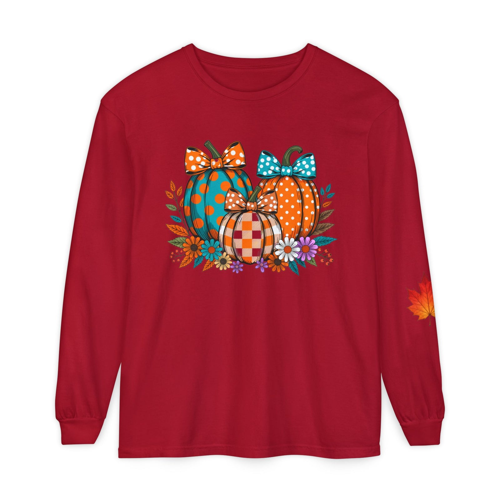 Fall Pumpkins Long Sleeve Tee