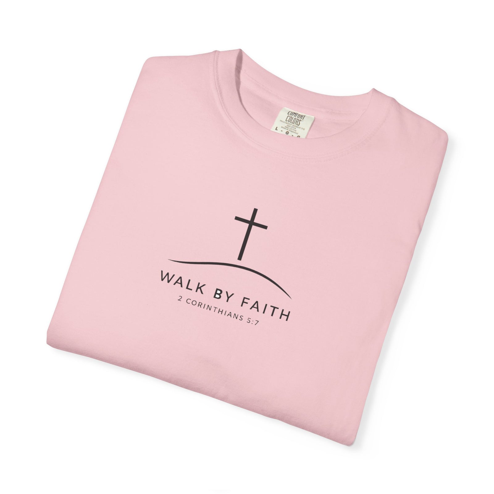 Faith Cross T‑Shirt — "Walk By Faith" Christian Tee