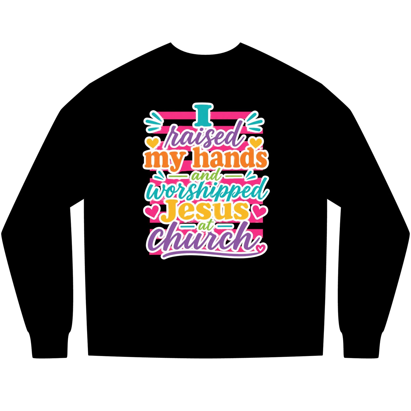 Long Sleeve Tee — Colorful Faith Shirt