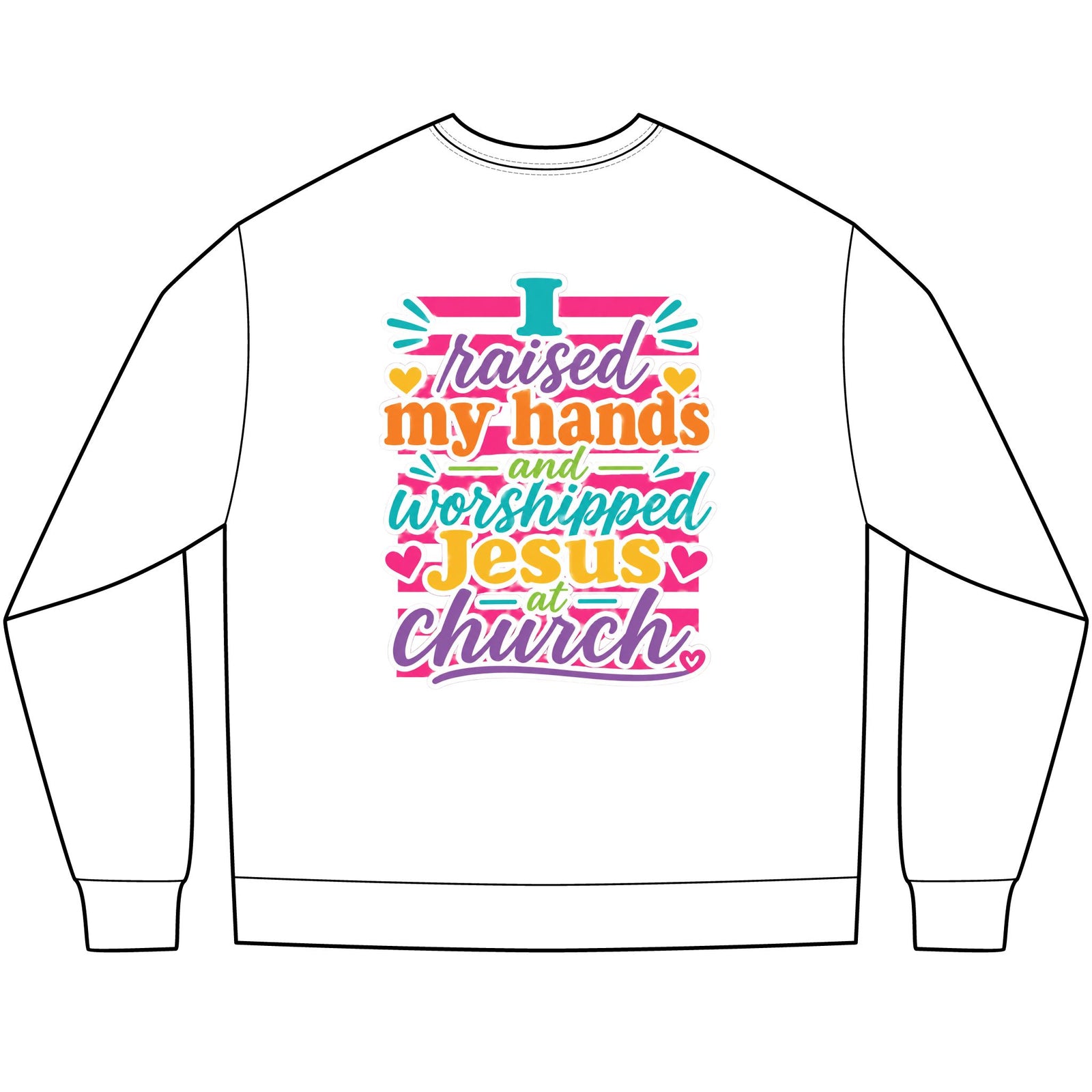 Long Sleeve Tee — Colorful Faith Shirt