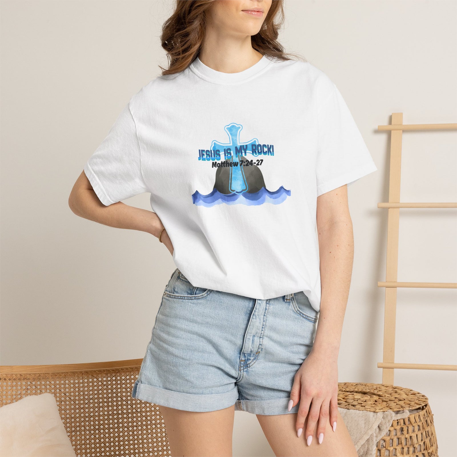 Jesus Is My Rock Graphic Tee