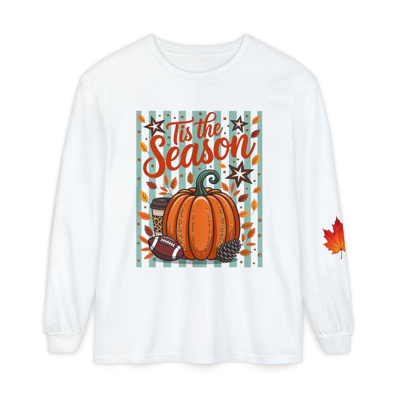 'Tis the Season Pumpkin Fall Long Sleeve Tee