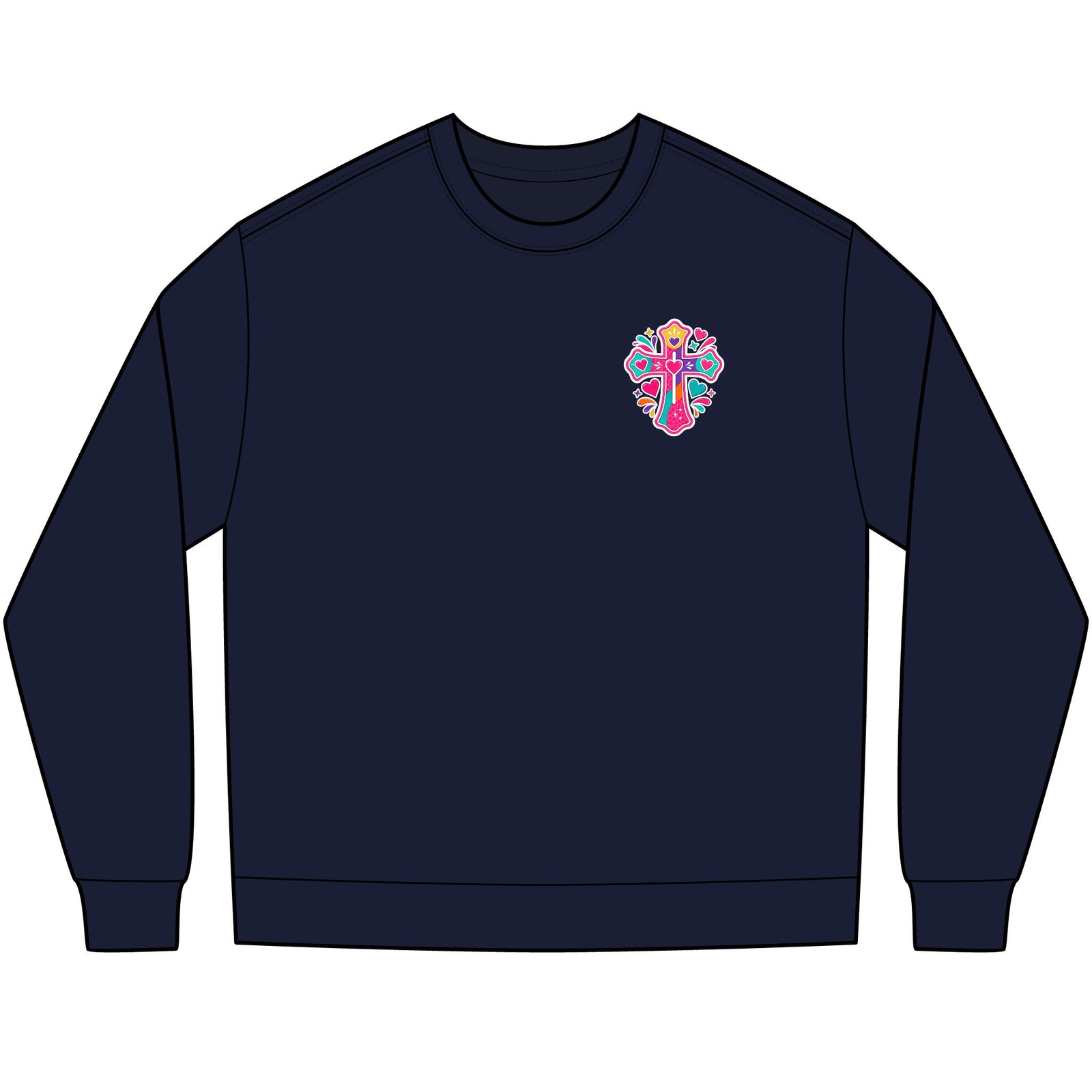 Long Sleeve Tee — Colorful Faith Shirt