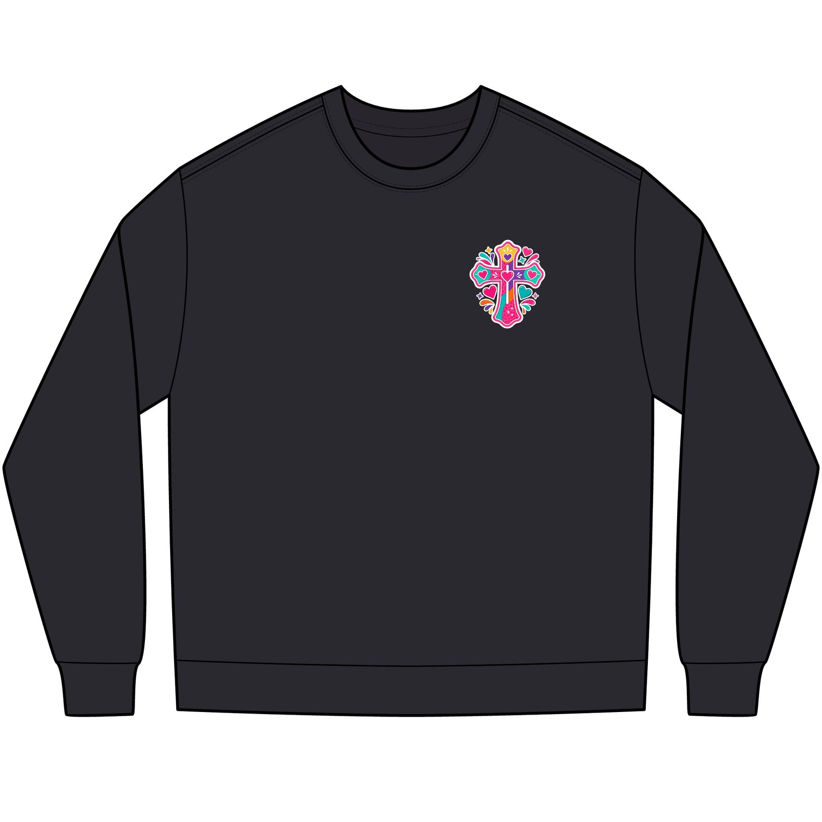 Long Sleeve Tee — Colorful Faith Shirt