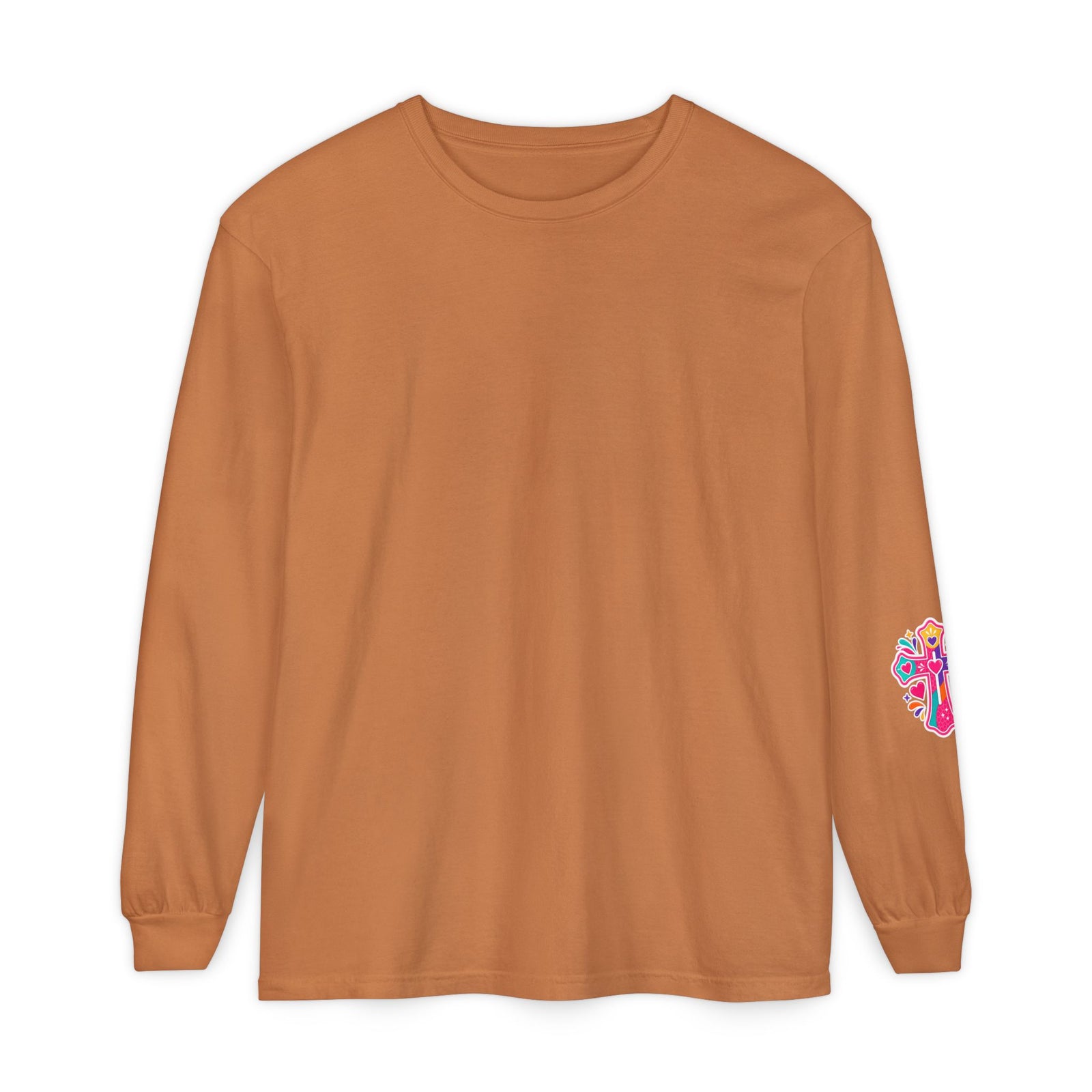 Christian Pajama Graphic Long Sleeve Tee — "...Jesus Still Loves Me"