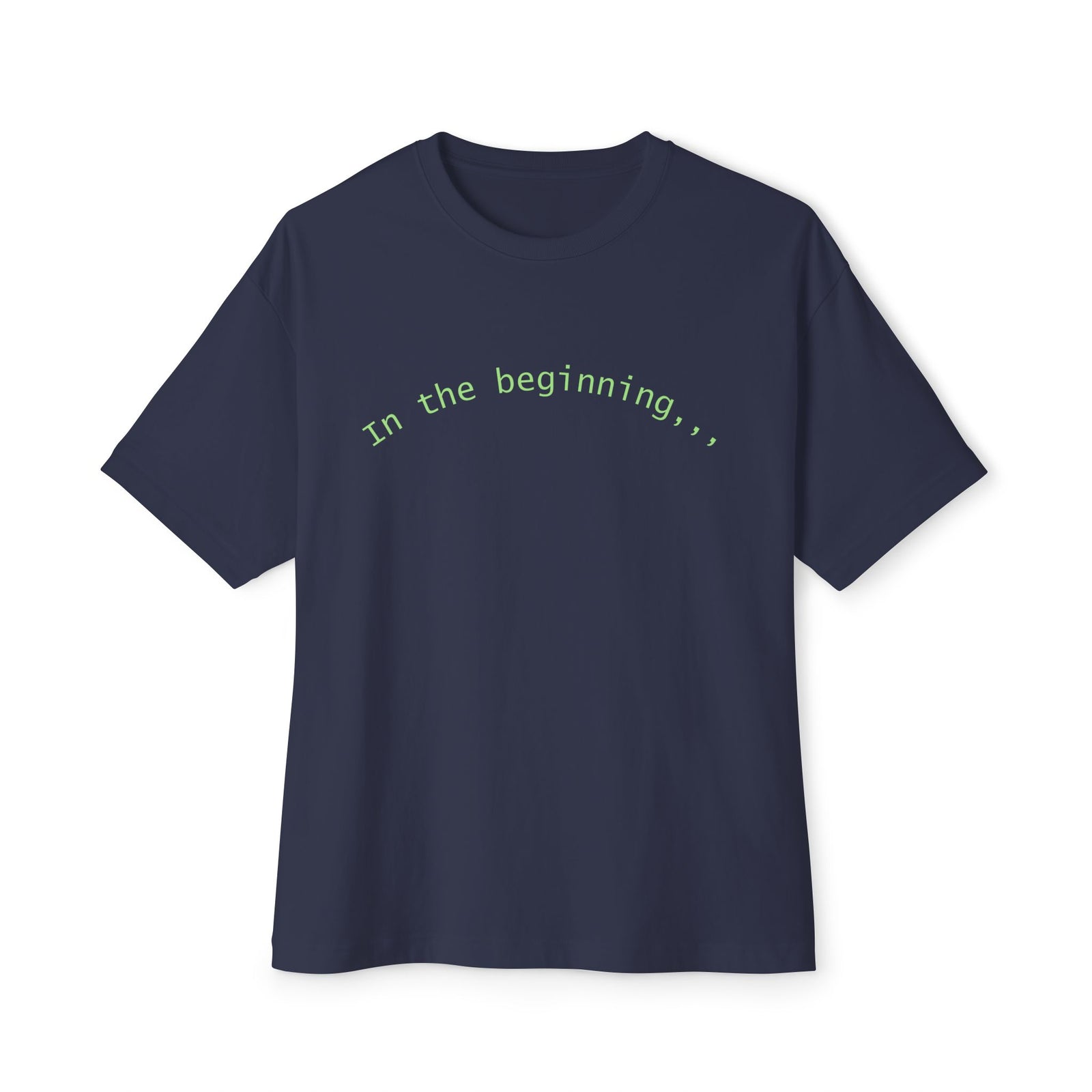 T-Shirt — "God Created" Earth Graphic Tee (Eco, Faith & Nature Love)