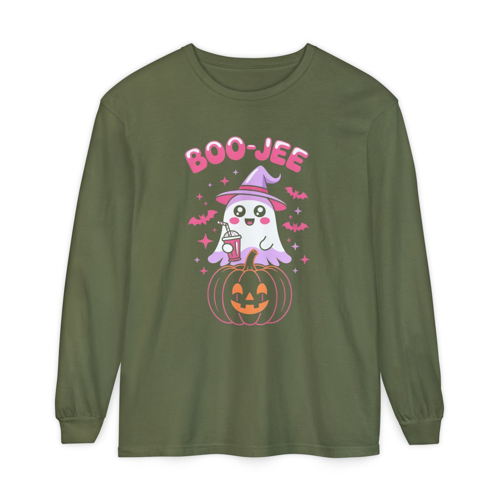 Halloween Ghost Long Sleeve Tee