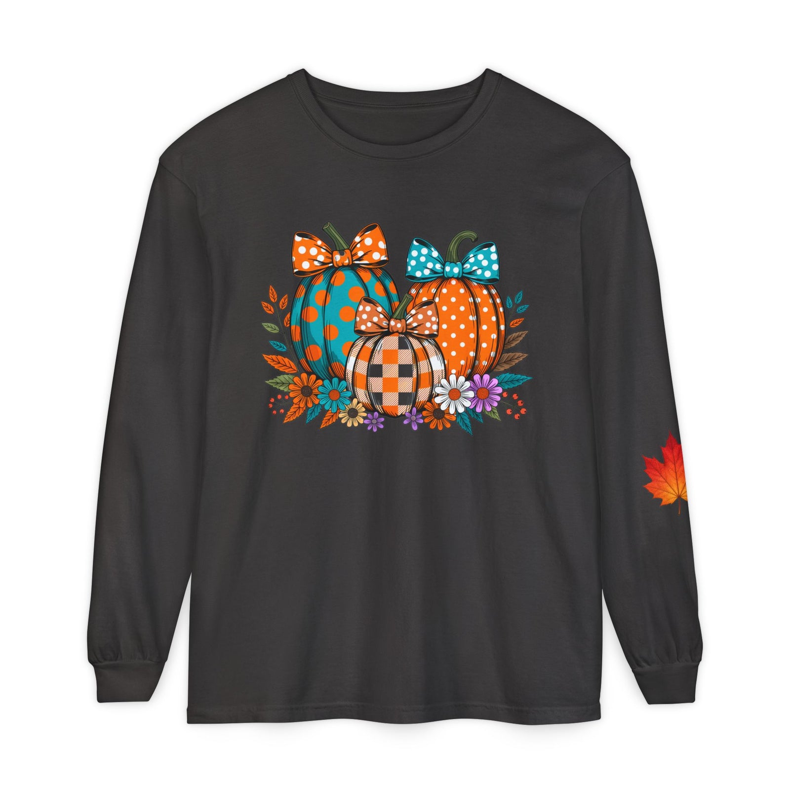 Fall Pumpkins Long Sleeve Tee