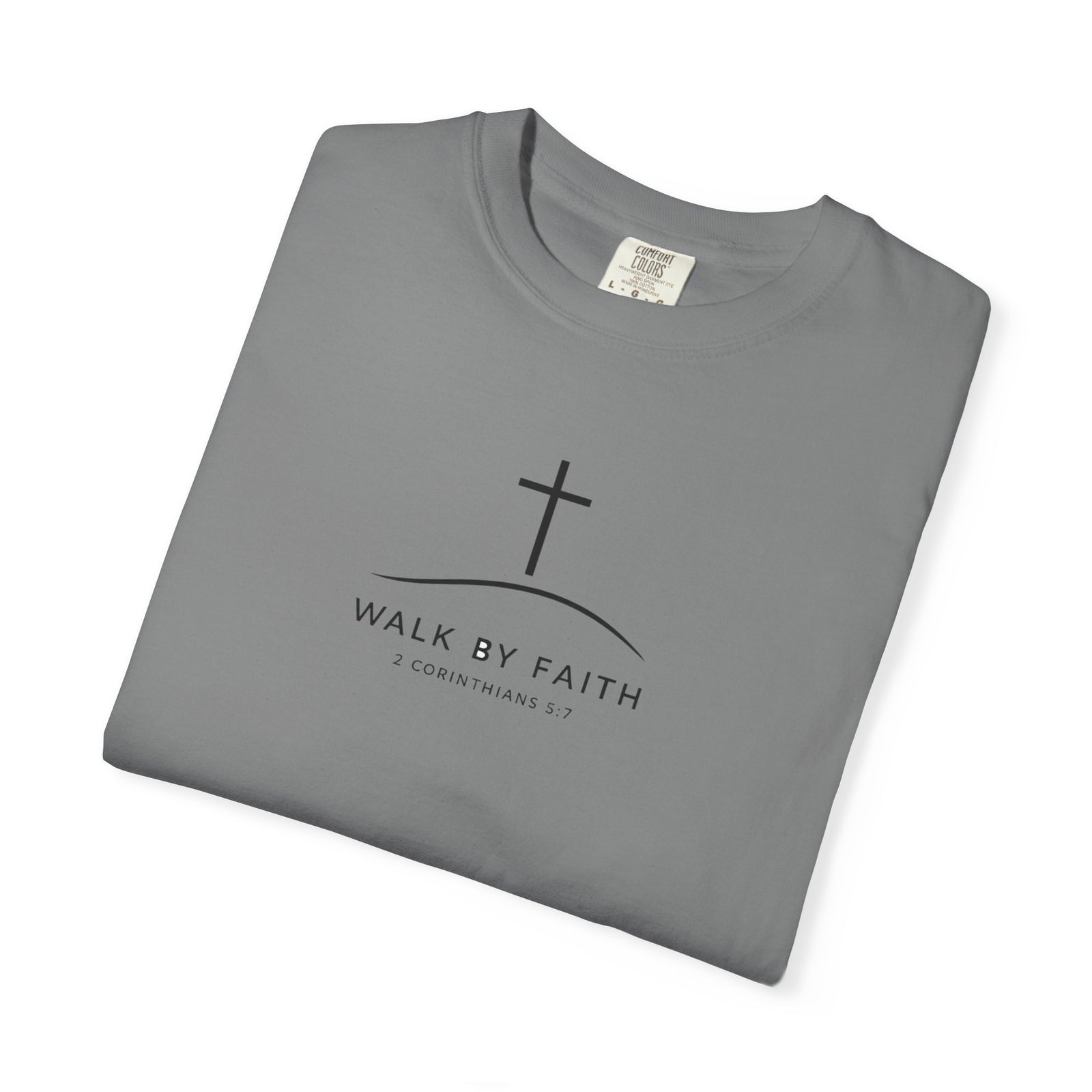 Faith Cross T‑Shirt — "Walk By Faith" Christian Tee