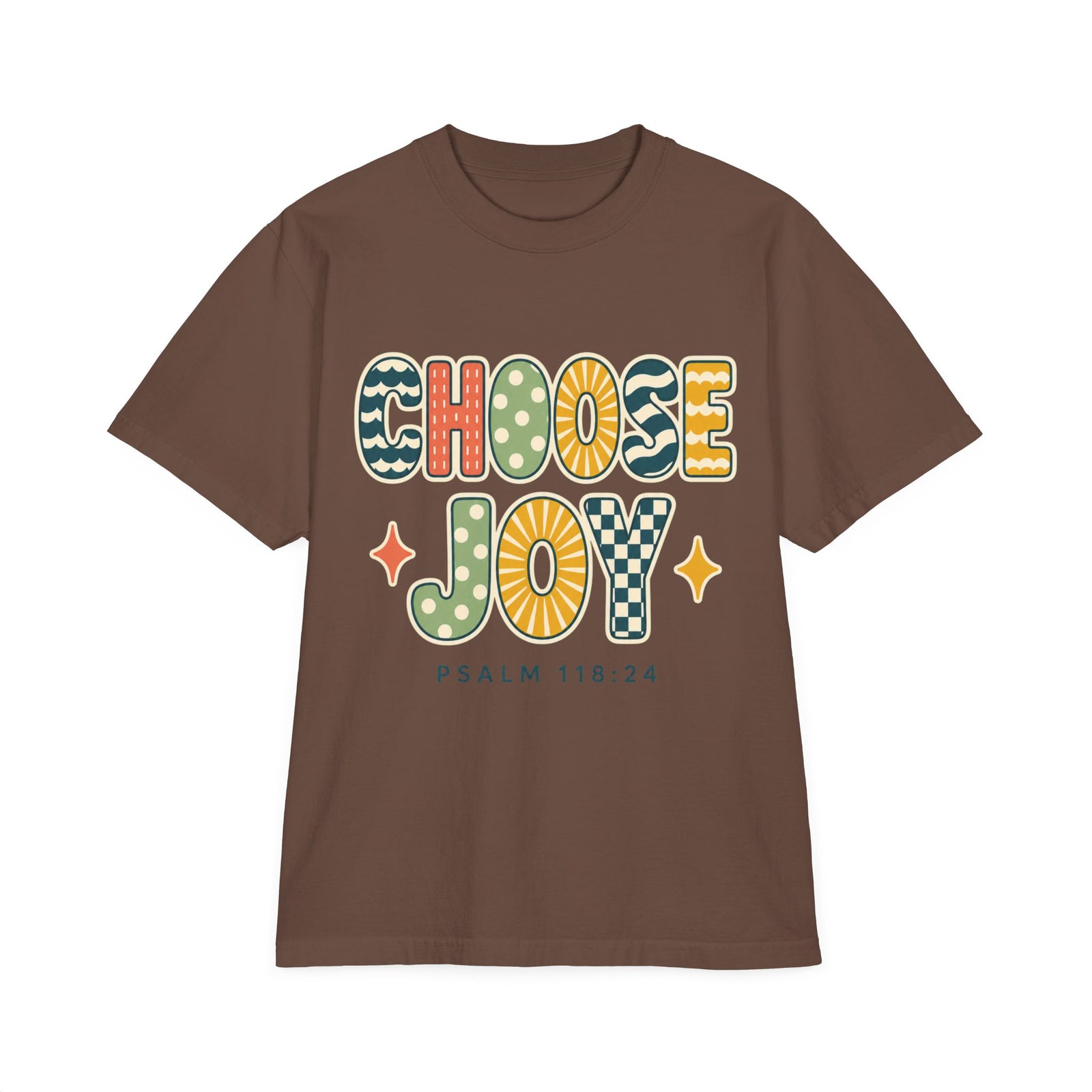 Choose Joy T-Shirt — Retro Psalm 118:24 Christian Tee