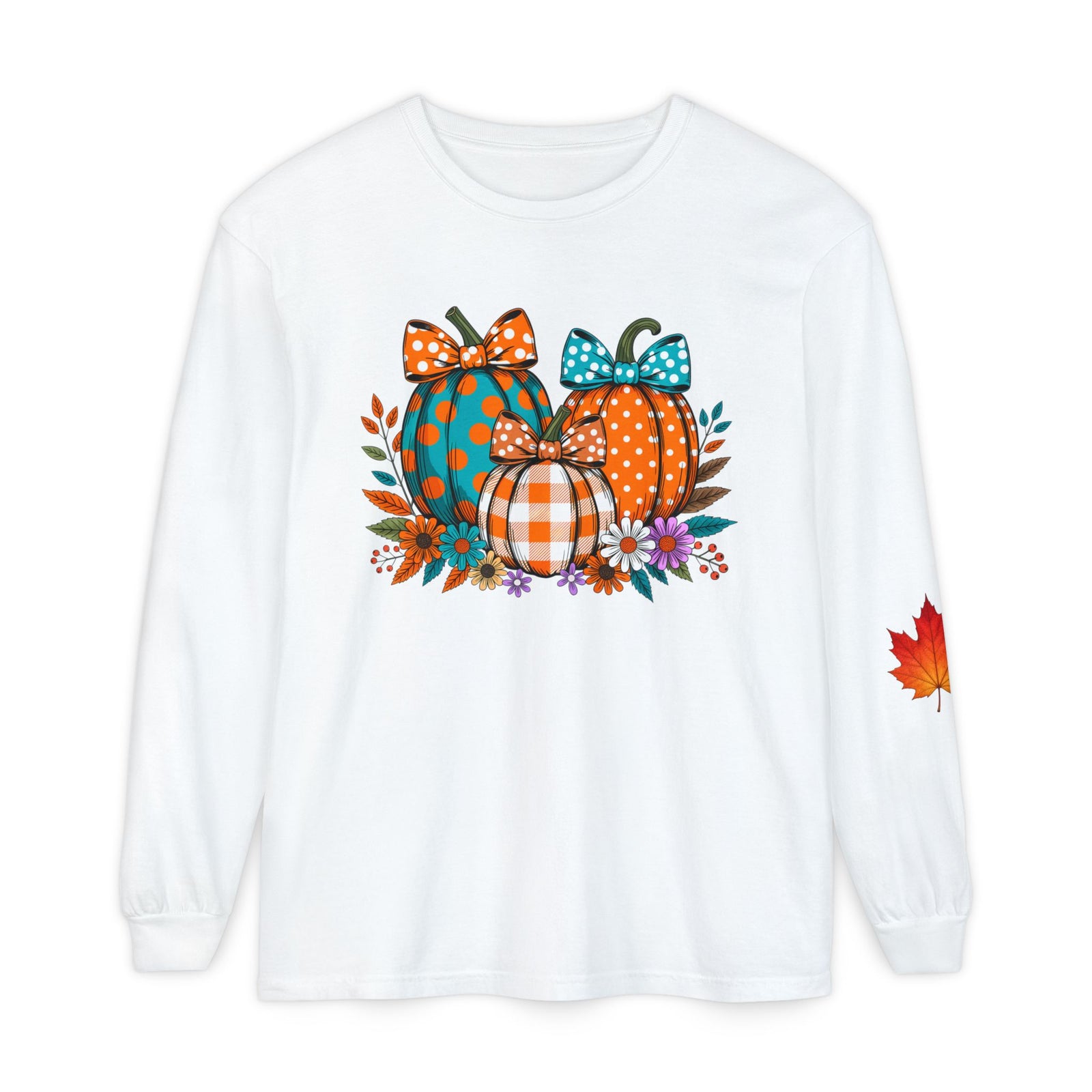 Fall Pumpkins Long Sleeve Tee