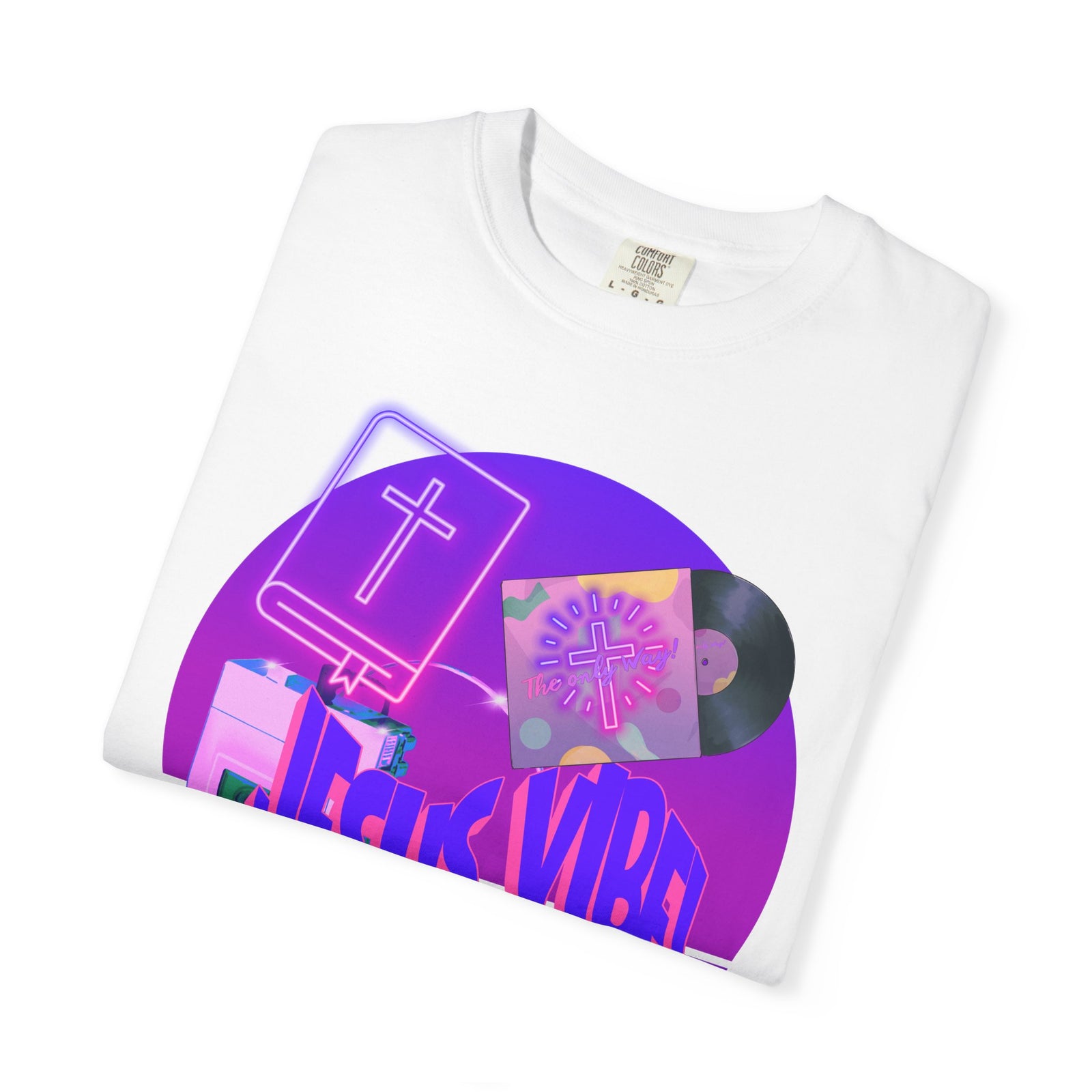 Jesus Vibe Tee — Retro Christian Graphic T-Shirt