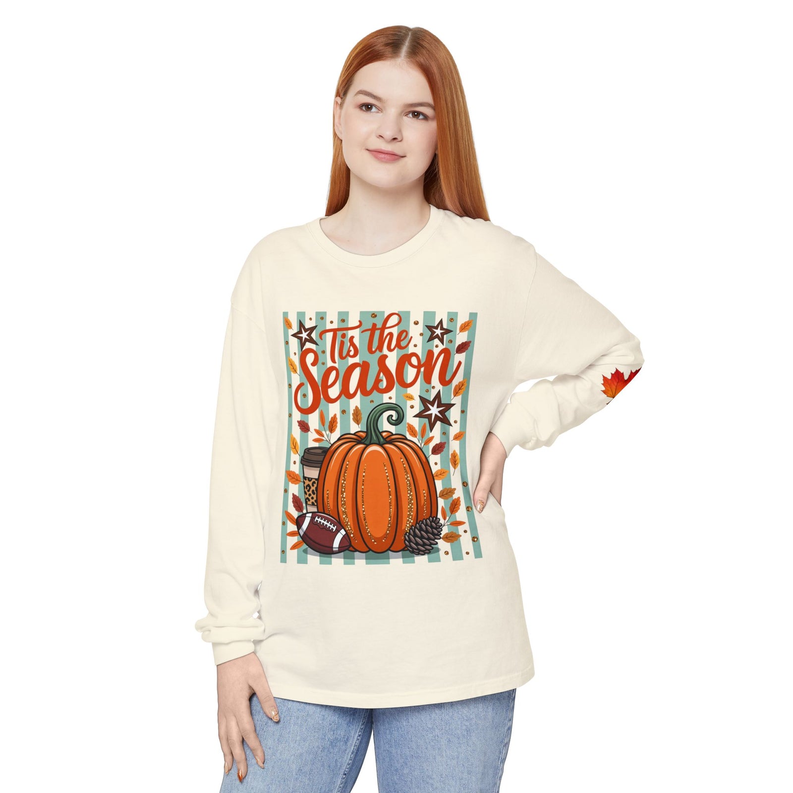 'Tis the Season Pumpkin Fall Long Sleeve Tee