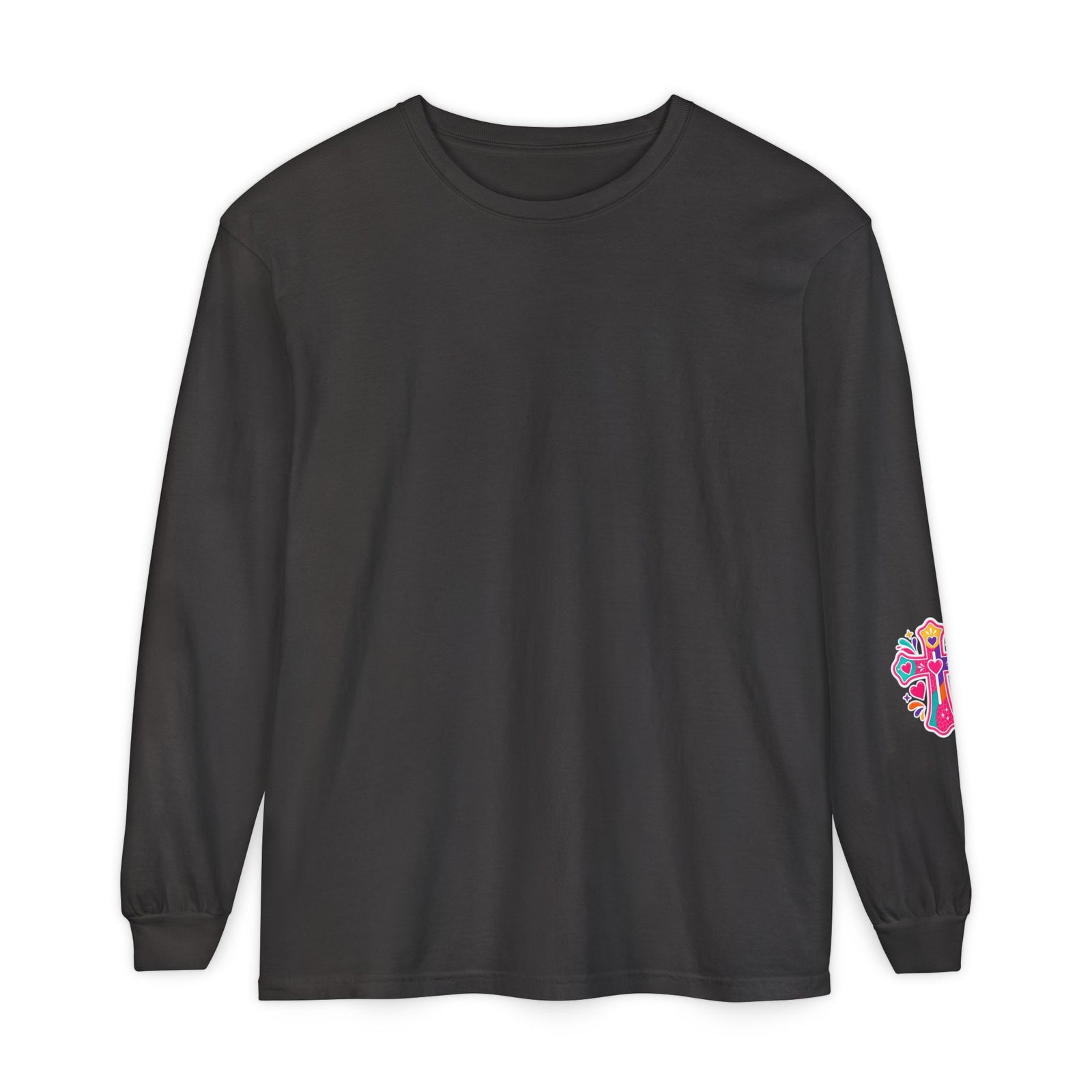 Christian Pajama Graphic Long Sleeve Tee — "...Jesus Still Loves Me"