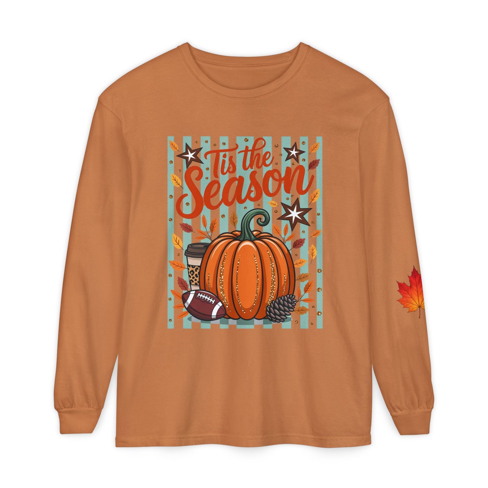 'Tis the Season Pumpkin Fall Long Sleeve Tee