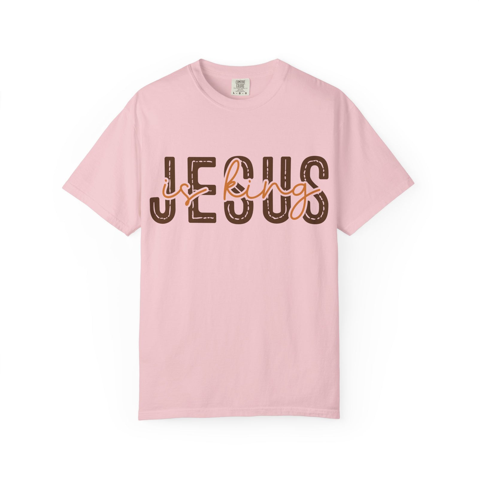 Jesus Loving T-Shirt — Faith-Based Graphic Tee with Script & Block Lettering