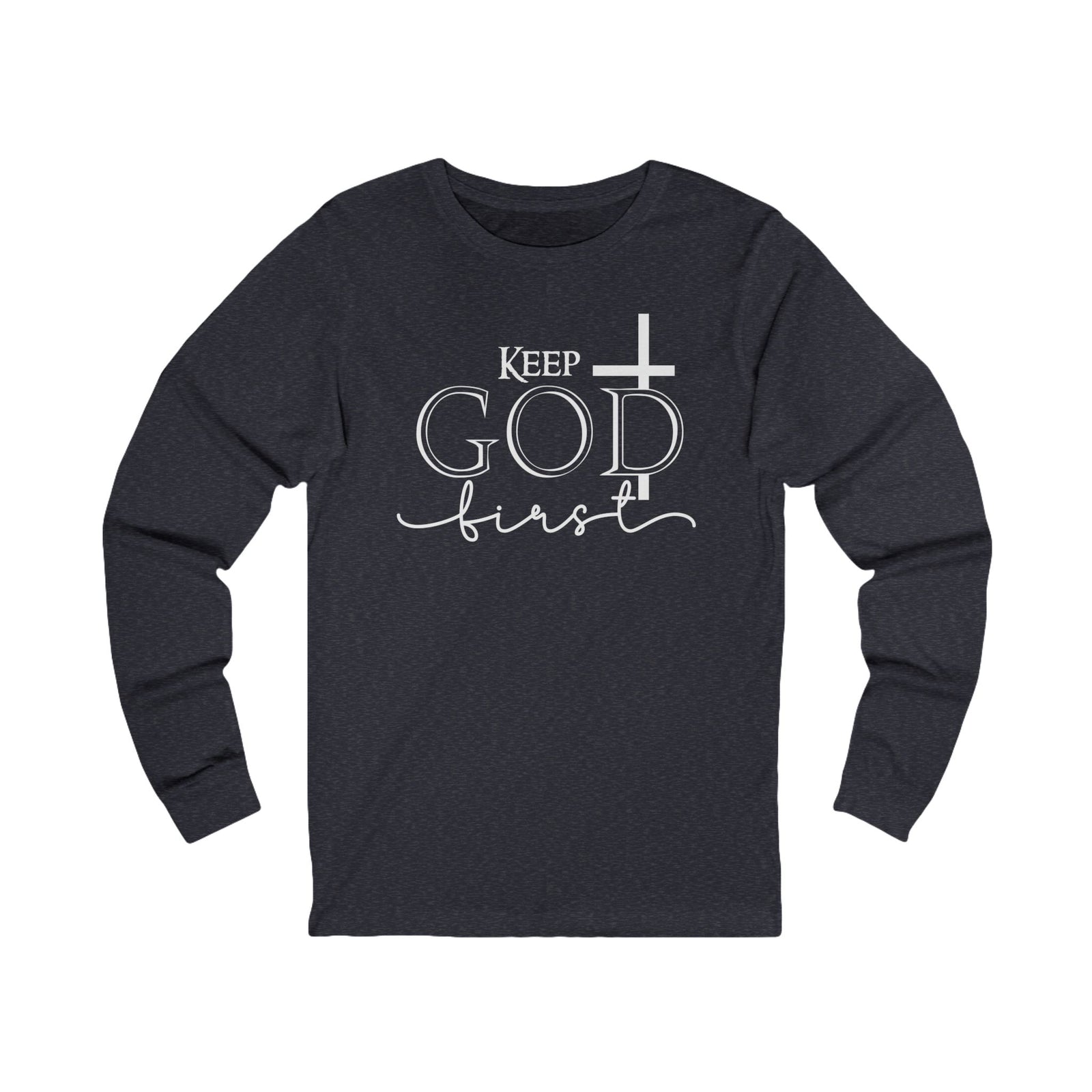 Christian Cross 'Let Go & Let God' Long Sleeve Tee