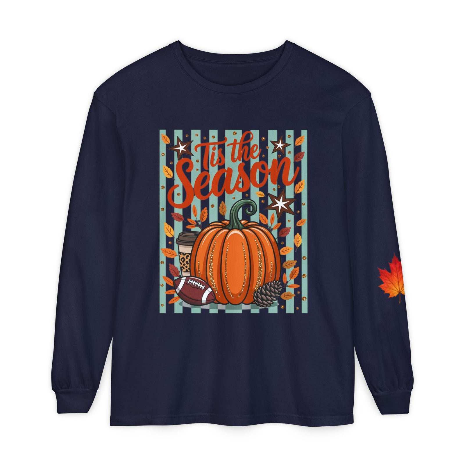 'Tis the Season Pumpkin Fall Long Sleeve Tee
