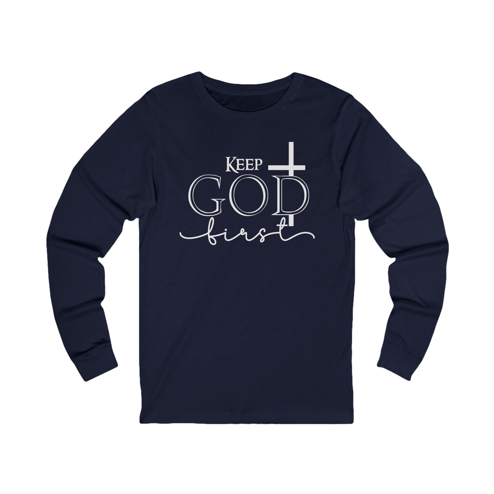 Christian Cross 'Let Go & Let God' Long Sleeve Tee
