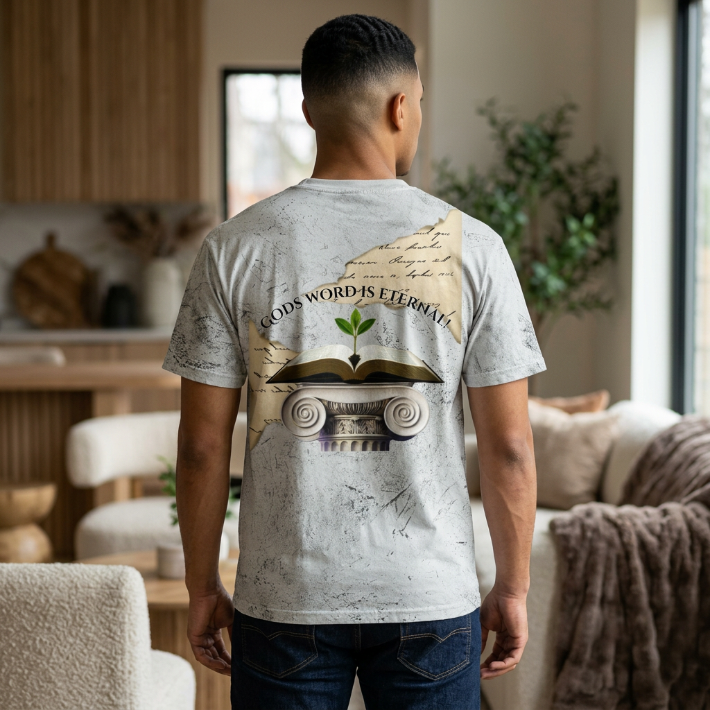 Bible Verse Tee — "God's Word Is Eternal" Color Blast T-Shirt