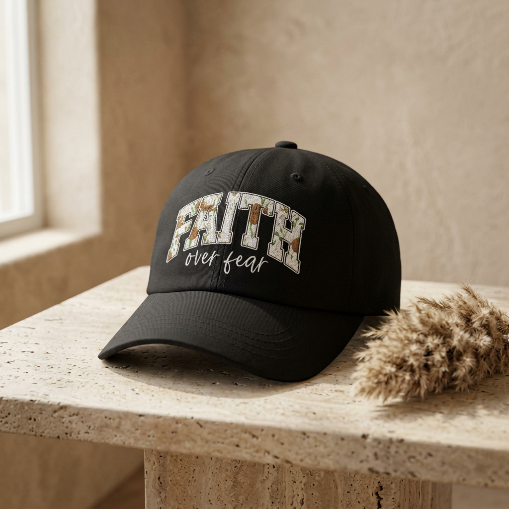 Dad Cap — Faith Over Fear Embroidered Baseball Hat