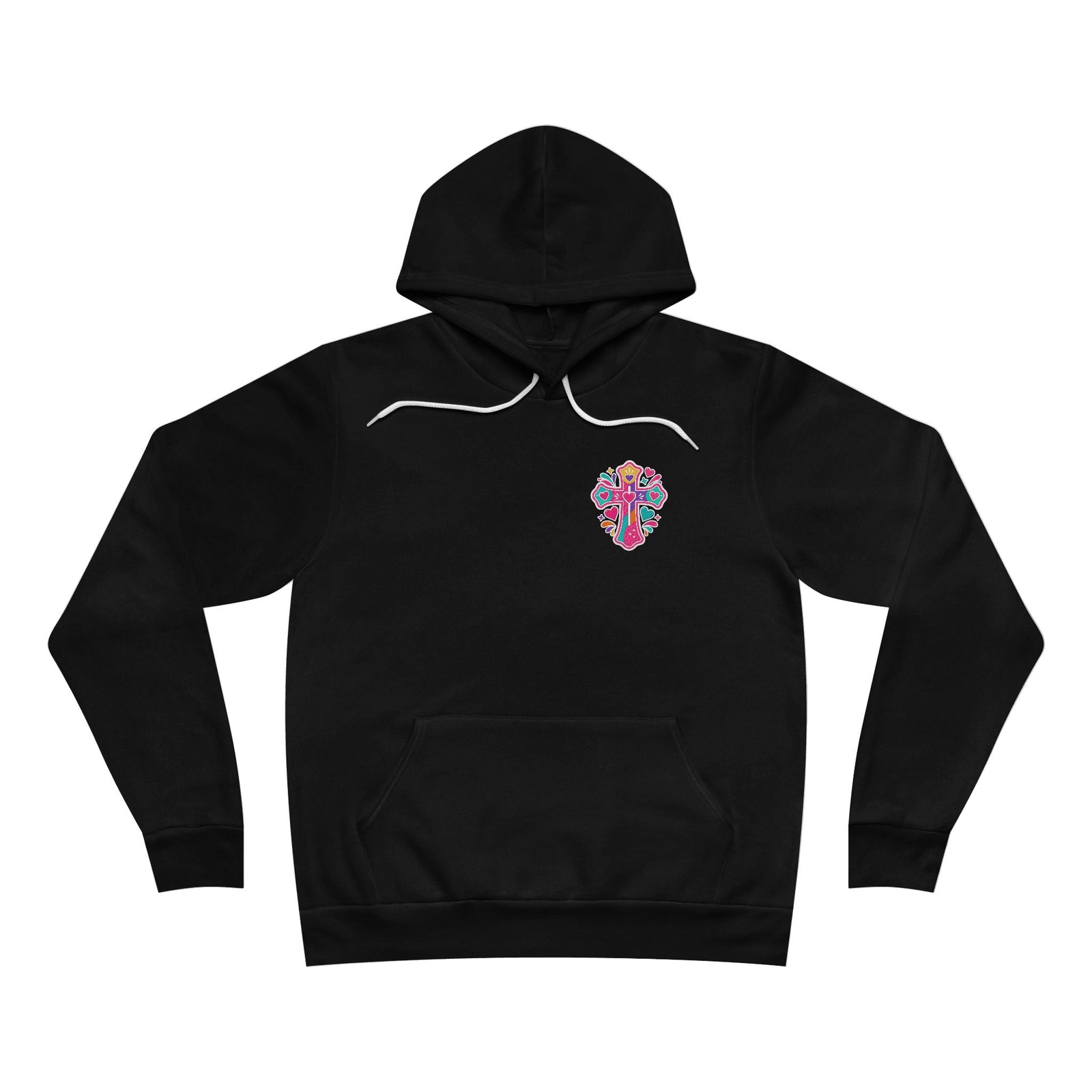 Church Praise Hoodie — "I'm the One on the Front Row at Church with My Hands Raised High" Pullover