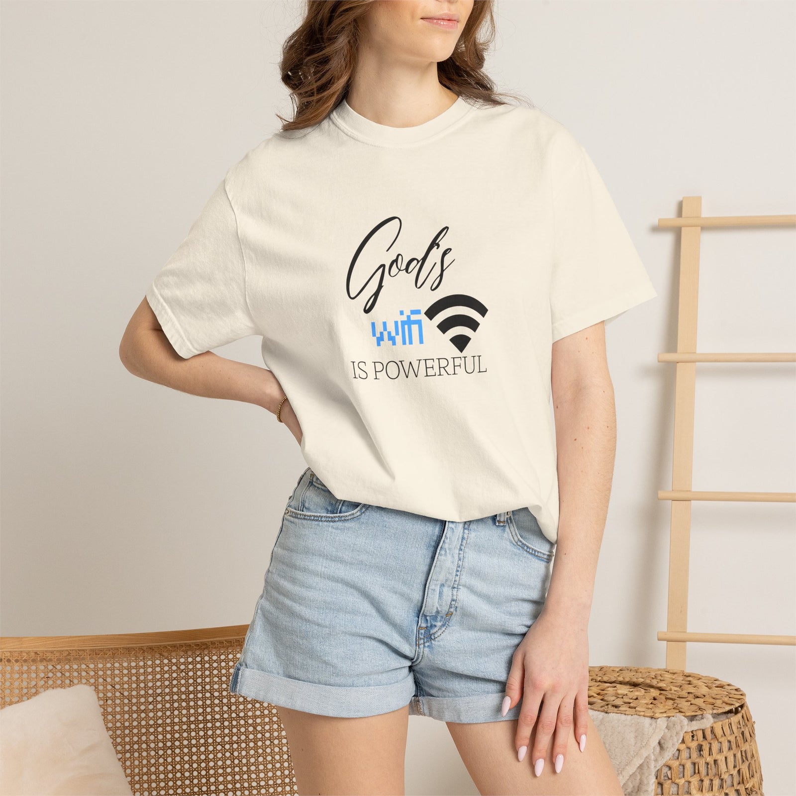"God's WiFi is Powerful" Graphic Tee
