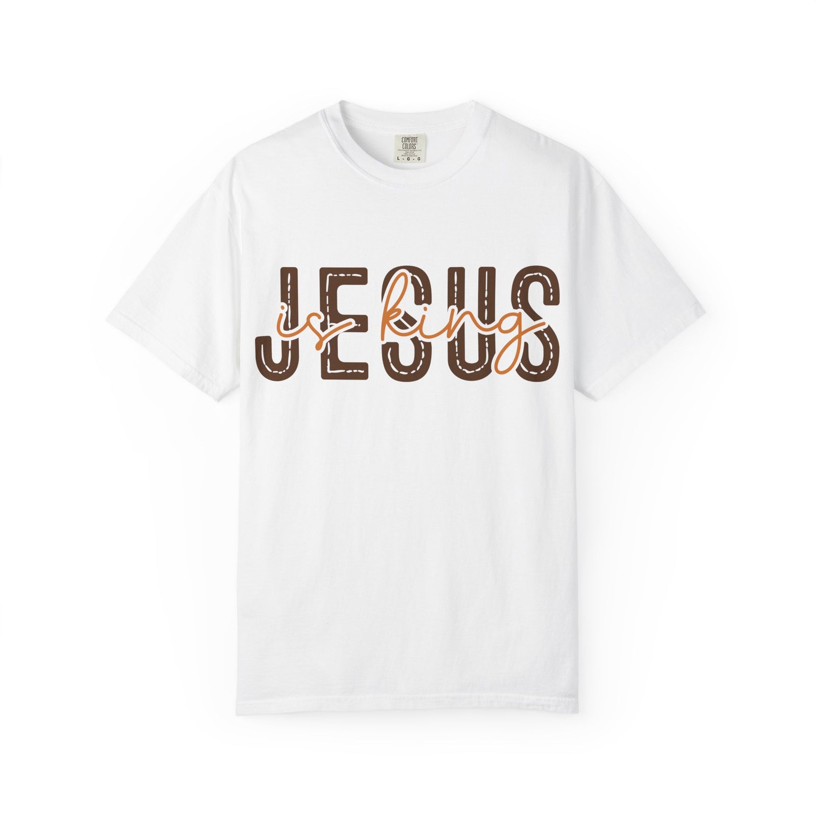 Jesus Loving T-Shirt — Faith-Based Graphic Tee with Script & Block Lettering