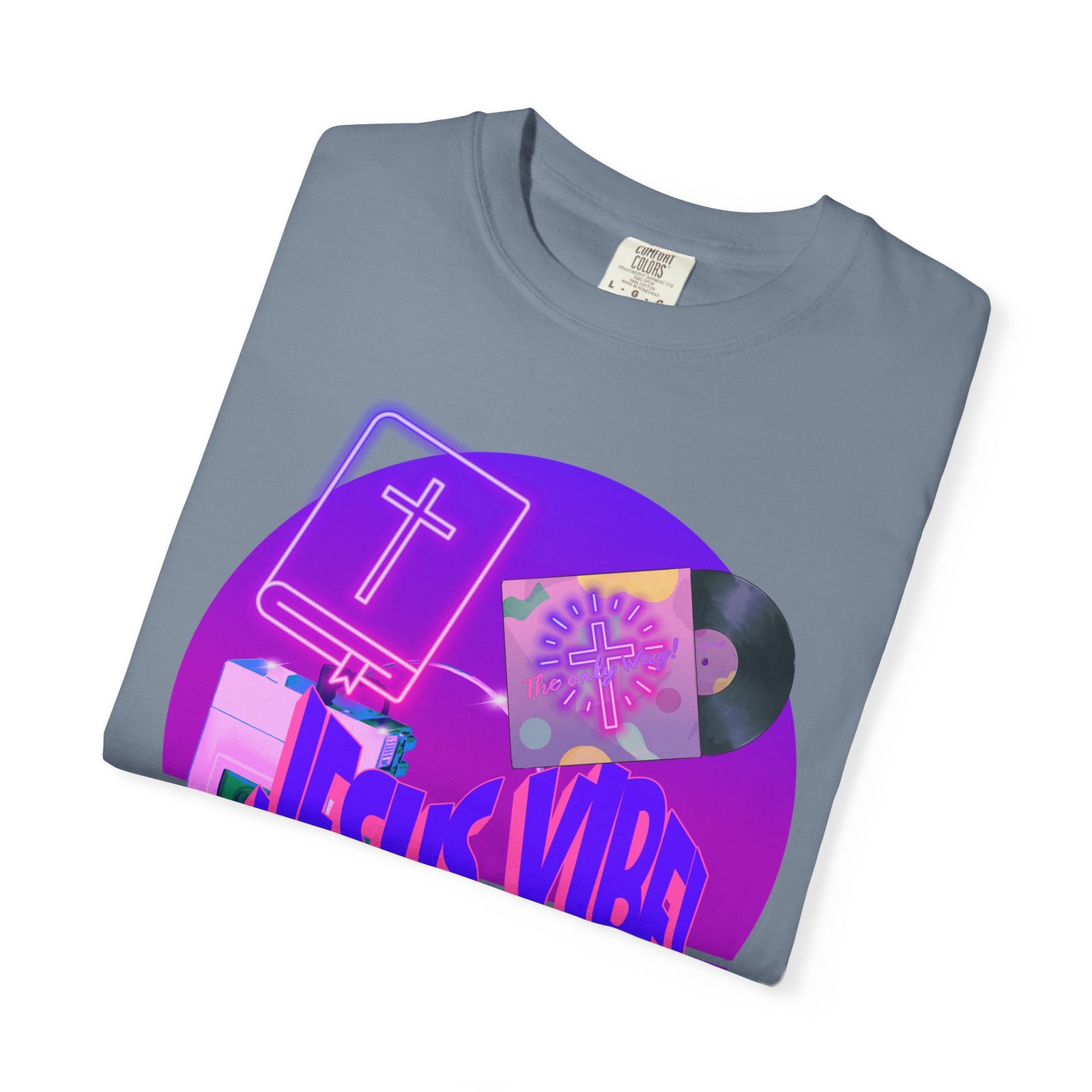 Jesus Vibe Tee — Retro Christian Graphic T-Shirt