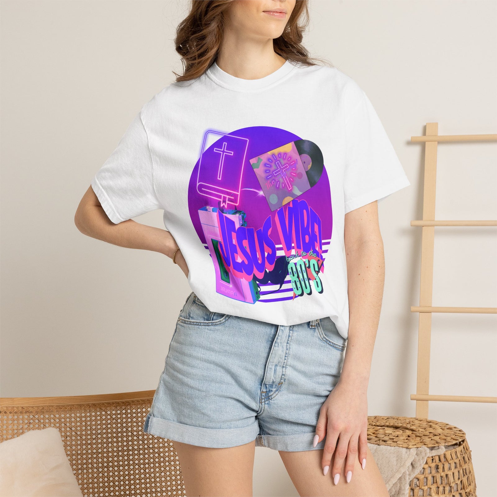 Jesus Vibe Tee — Retro Christian Graphic T-Shirt