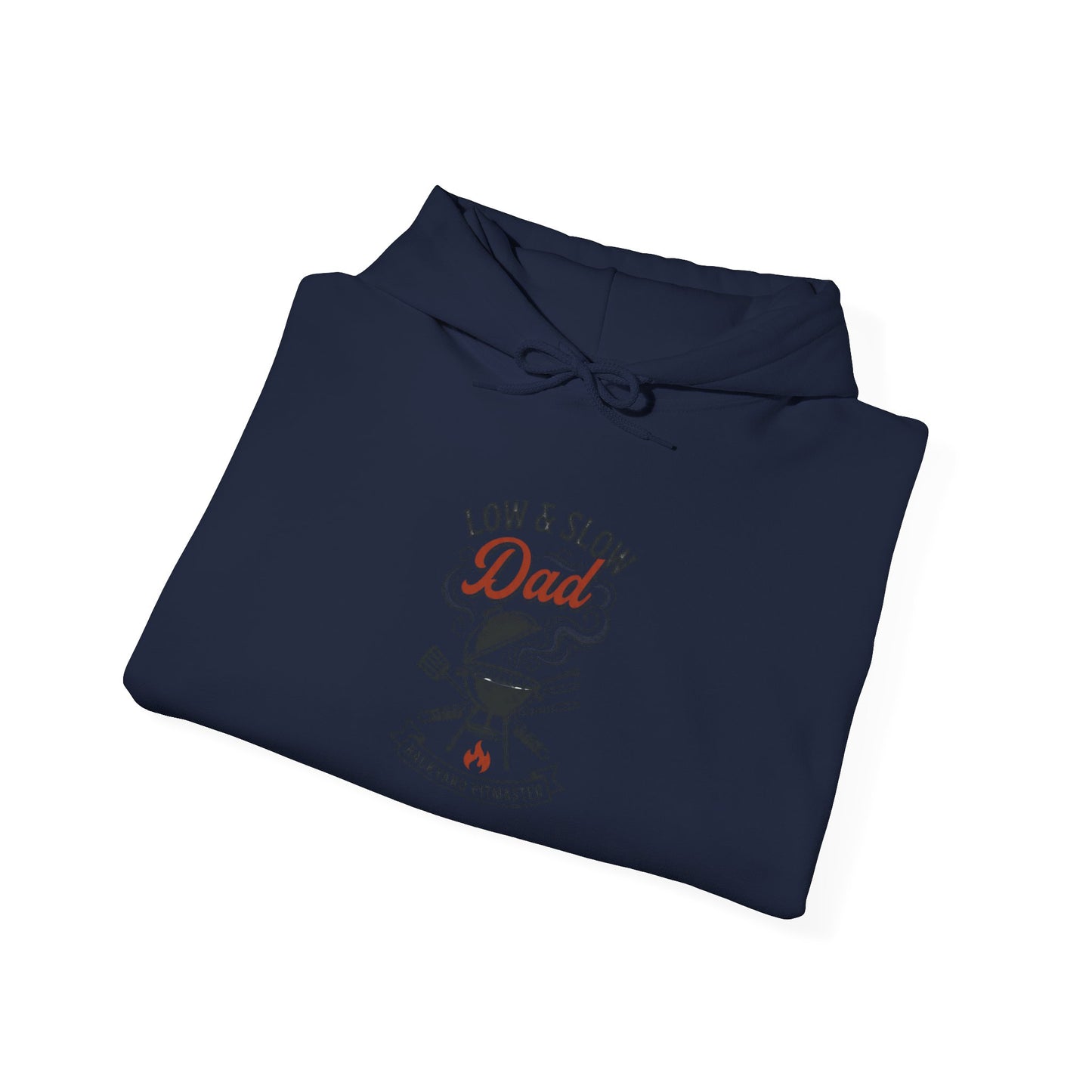 Low & Slow Dad Hoodie | Grilling BBQ Retro Typography, Father’s Day