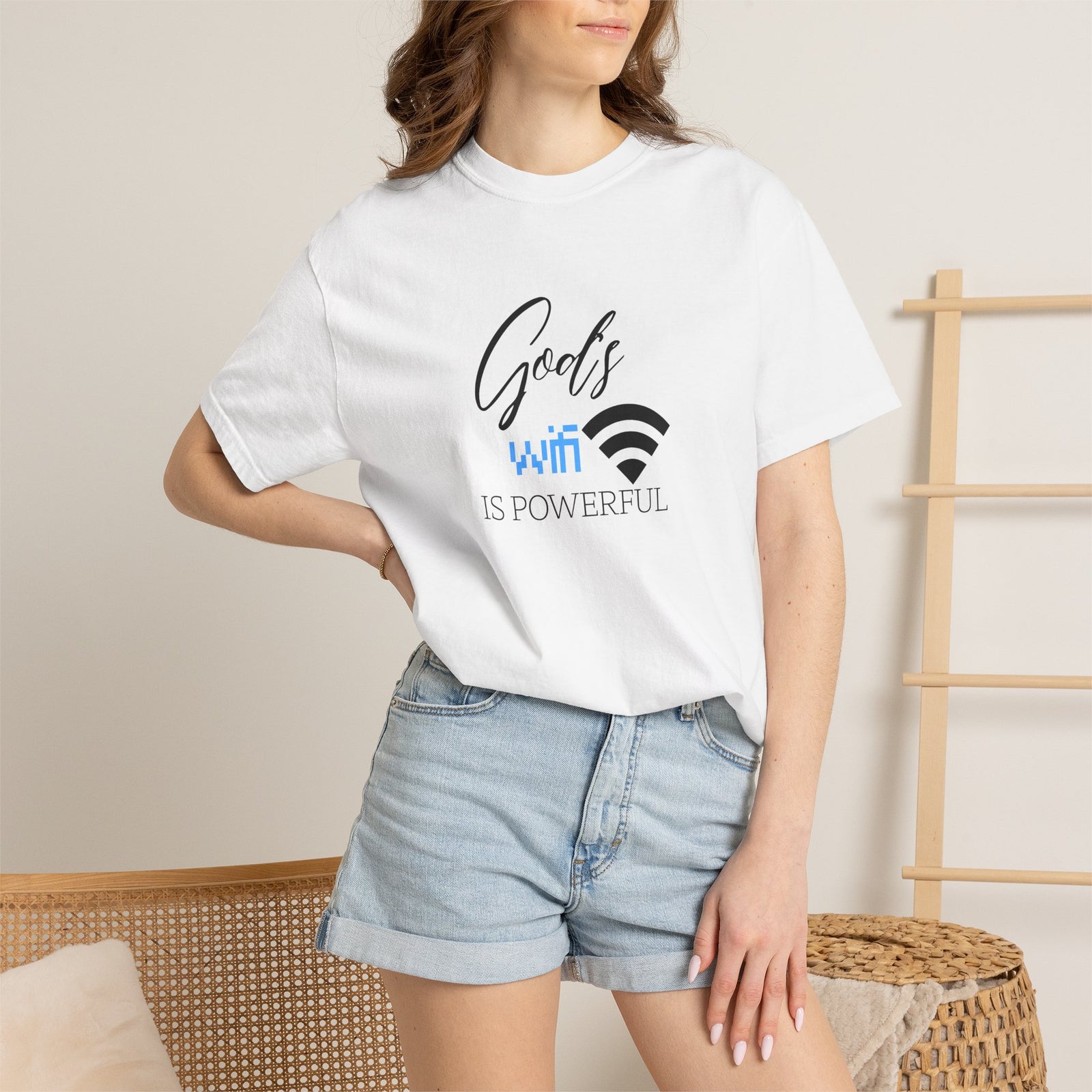 "God's WiFi is Powerful" Graphic Tee