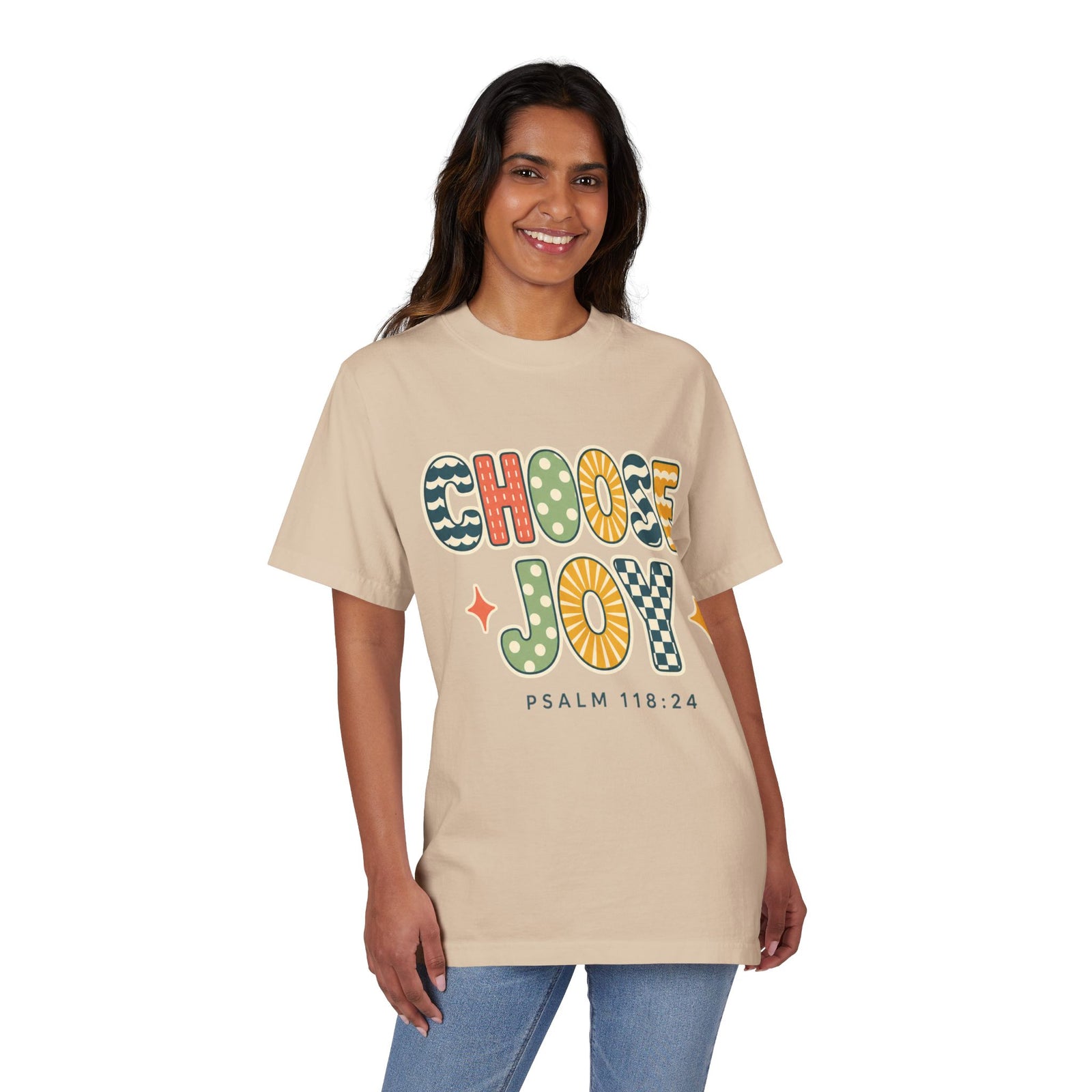 Choose Joy T-Shirt — Retro Psalm 118:24 Christian Tee