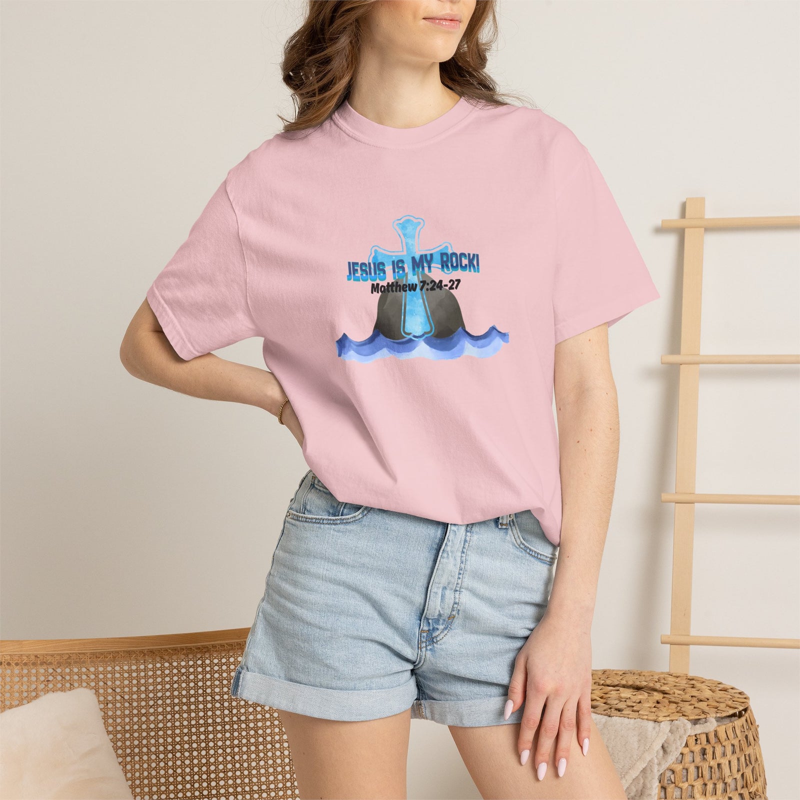 Jesus Is My Rock Graphic Tee