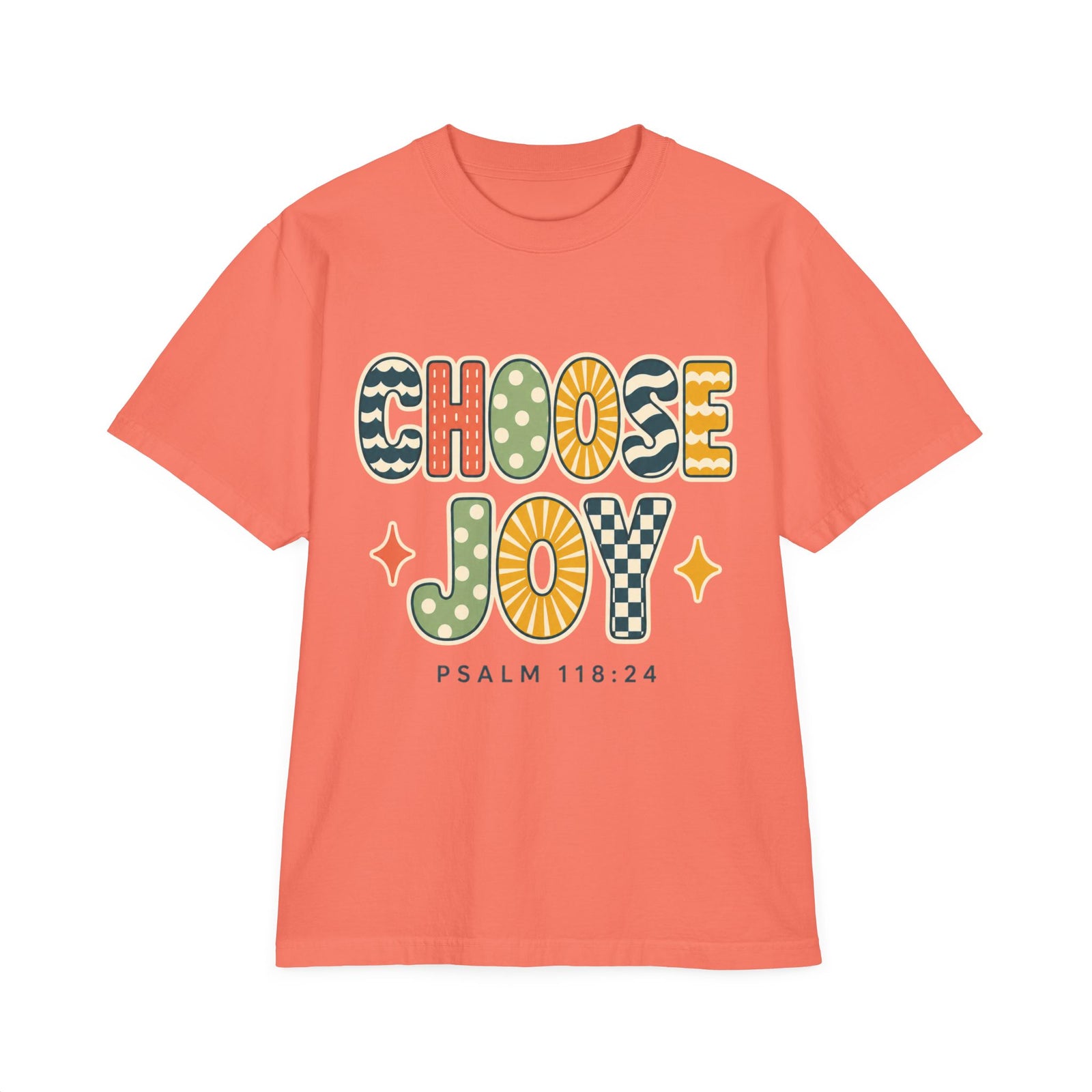 Choose Joy T-Shirt — Retro Psalm 118:24 Christian Tee