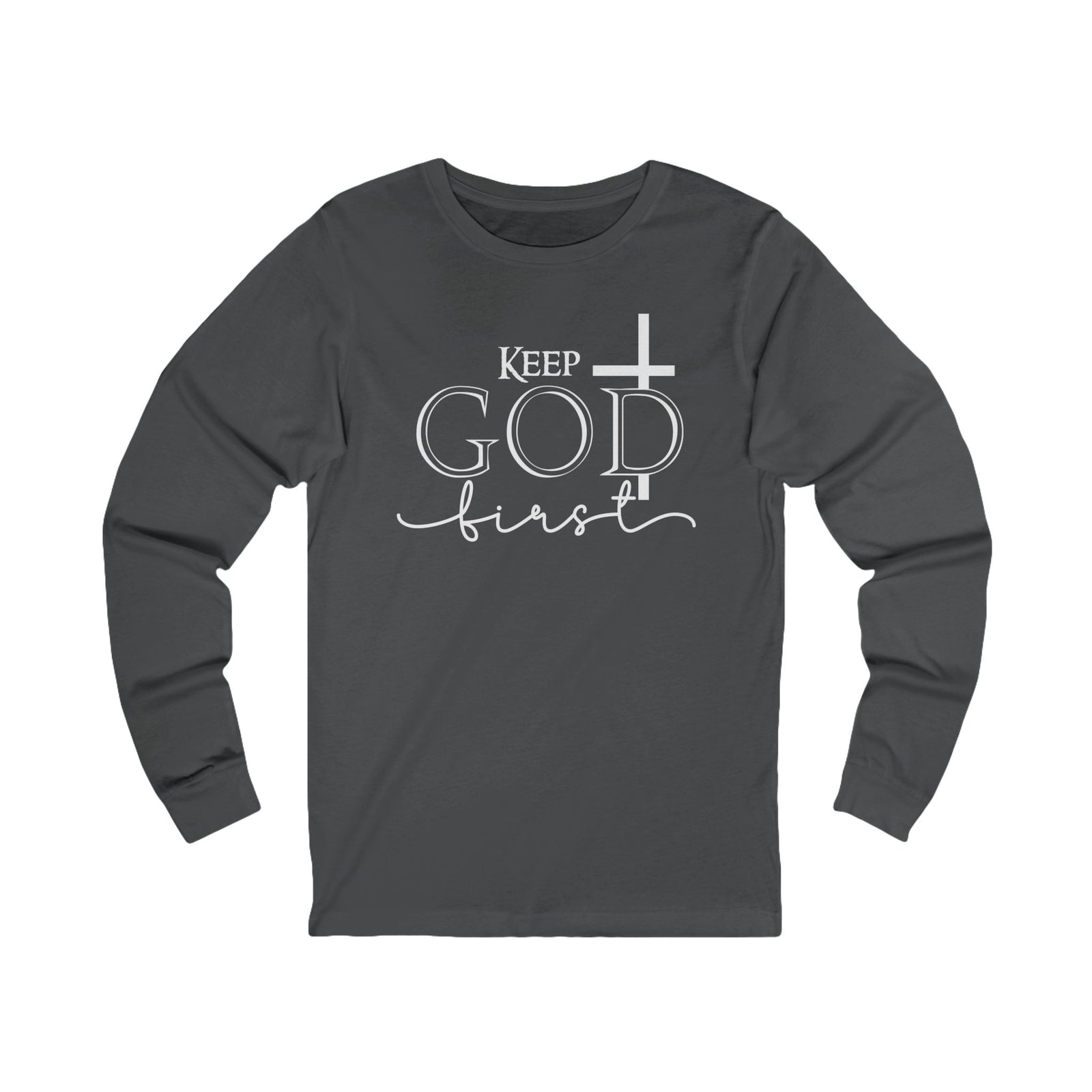 Christian Cross 'Let Go & Let God' Long Sleeve Tee