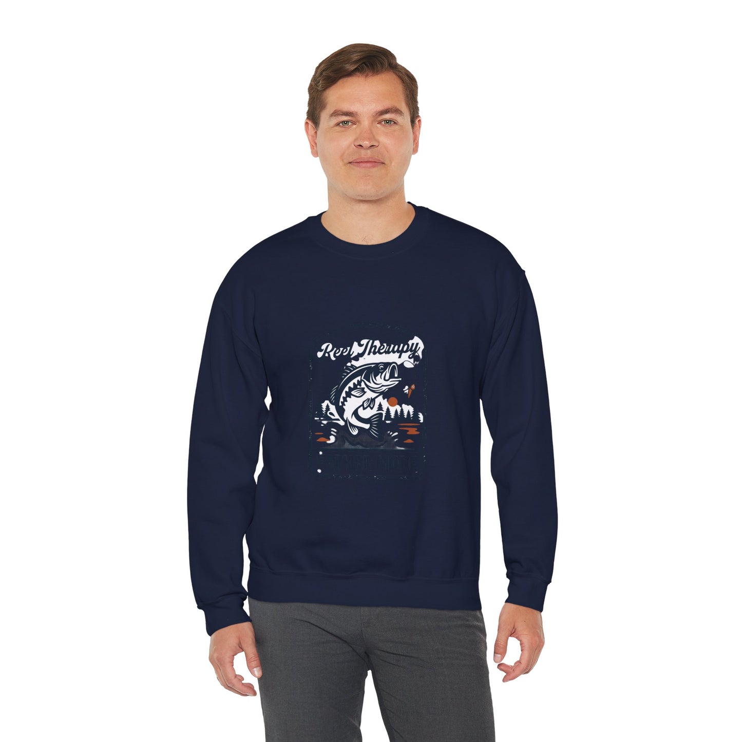 Reel Therapy Fishing 'Father Mode' Sweatshirt | Father's Day Retro Dad