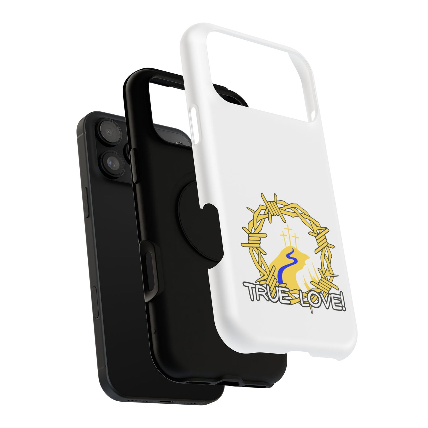 Impact-Resistant Phone Case — 'True Love' Crown of Thorns Faith Design