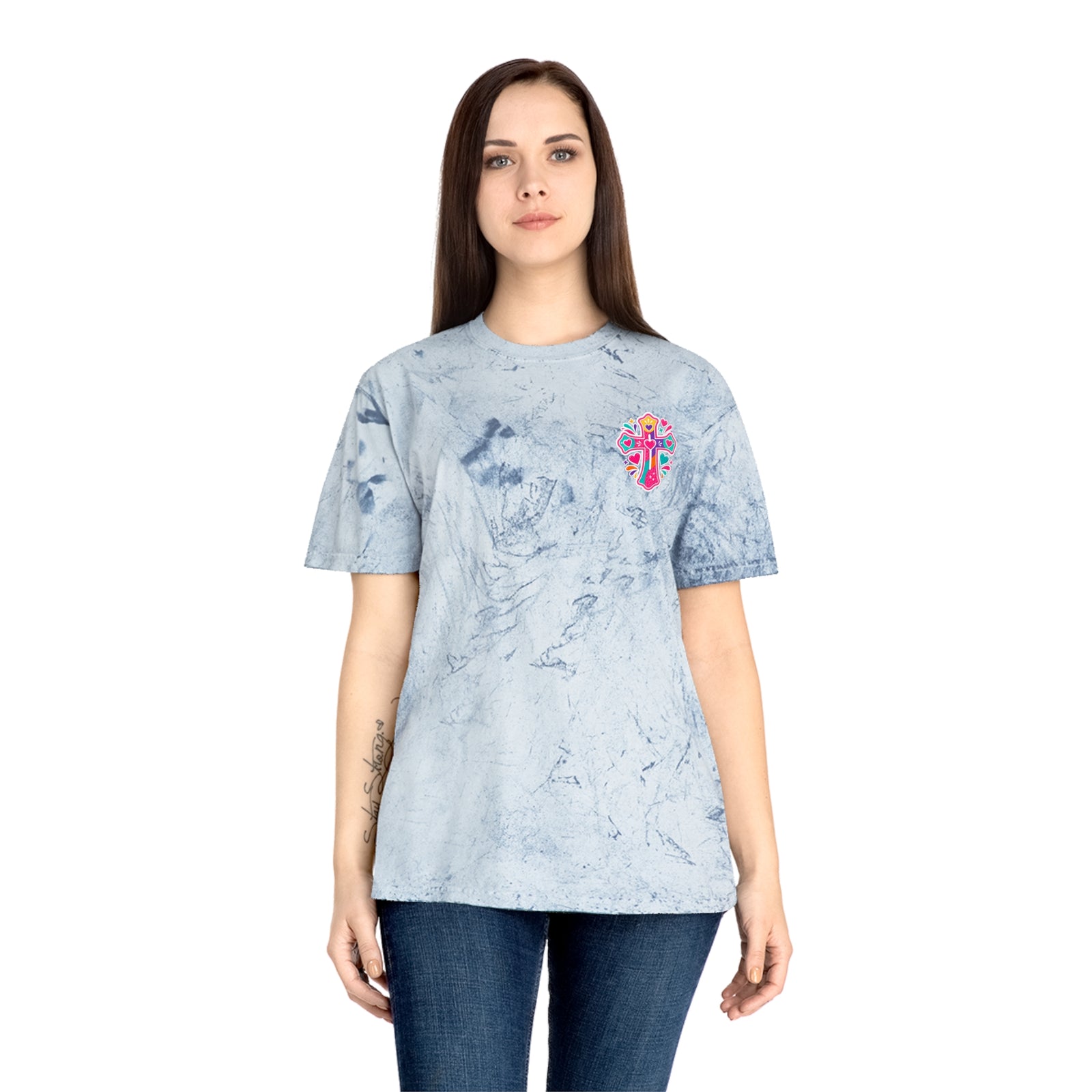 Christian Tie-Dye T-Shirt — “My Bible is Open and My Heart is Ready” Colorful Faith Tee