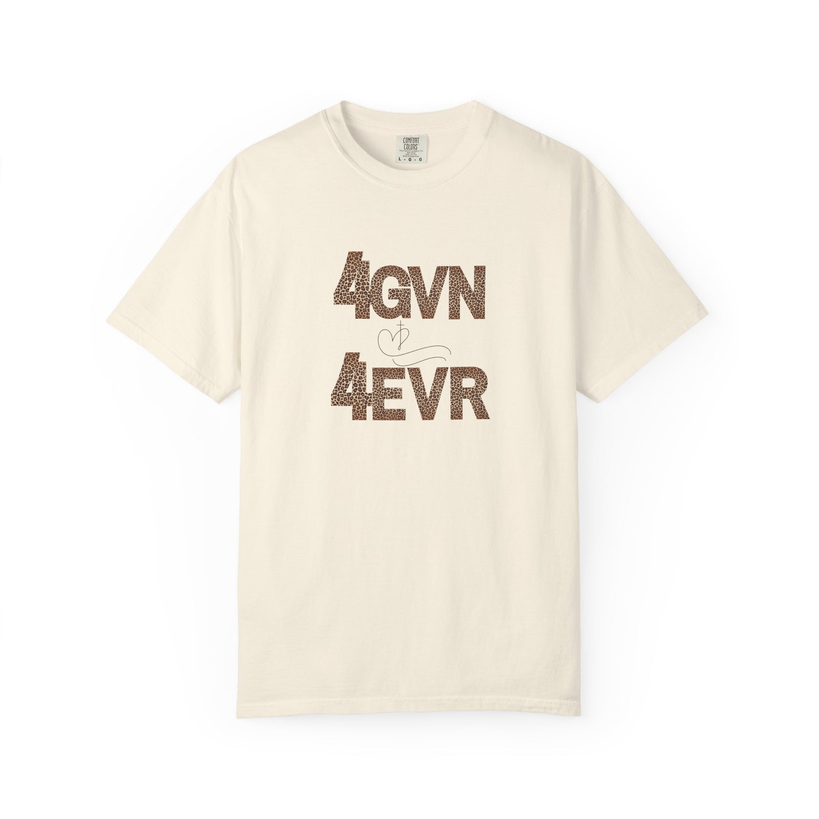 T-Shirt — 4GVN 4EVR Block Letter Graphic Tee