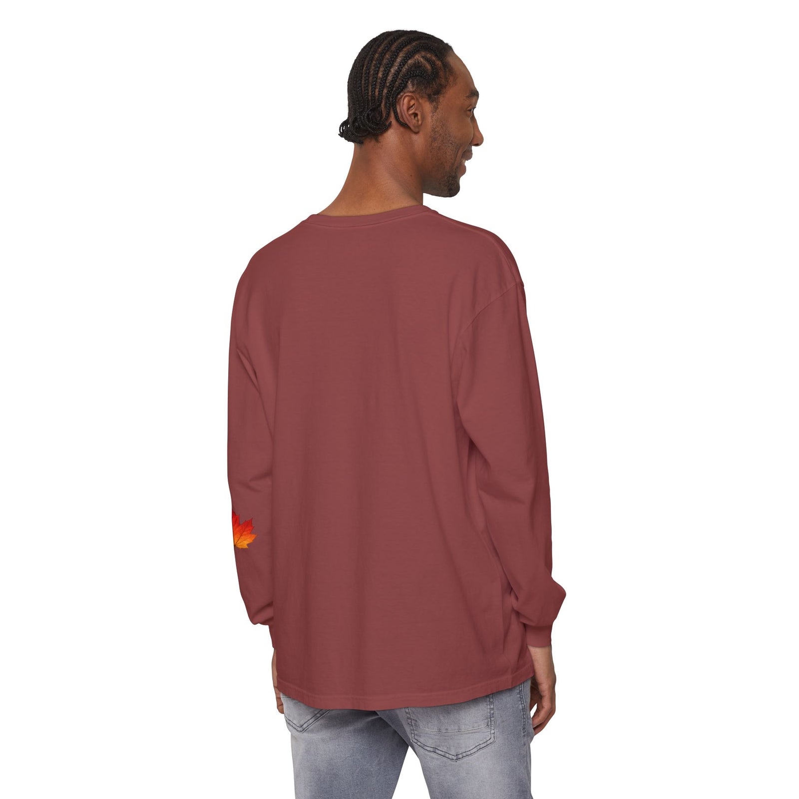 Halloween Pumpkin Long Sleeve Tee — Colorful Jack-O'-Lantern Graphic