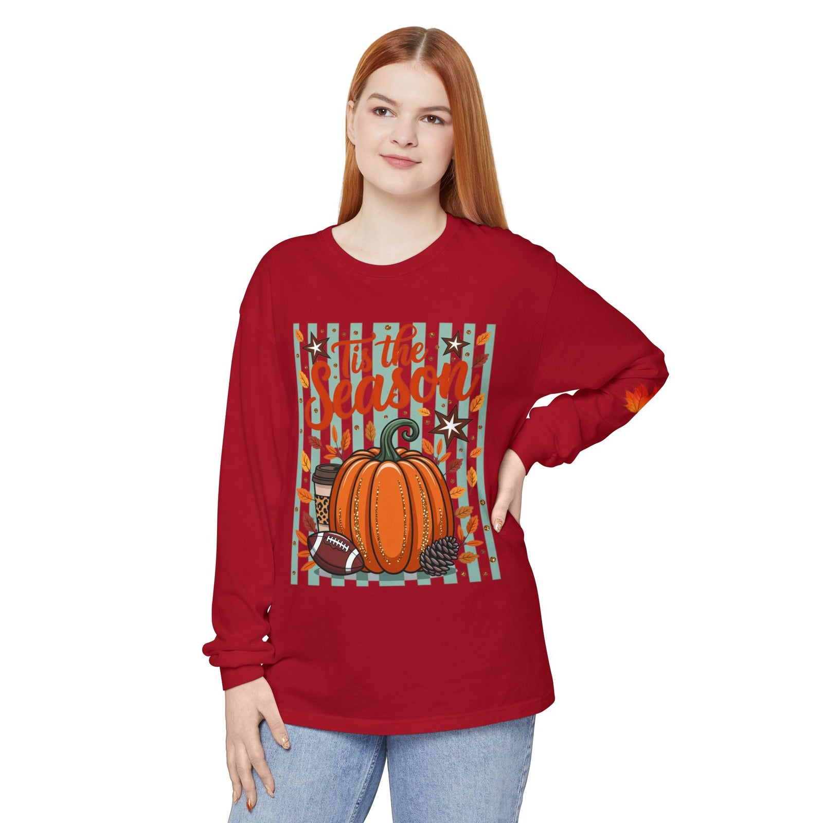 'Tis the Season Pumpkin Fall Long Sleeve Tee