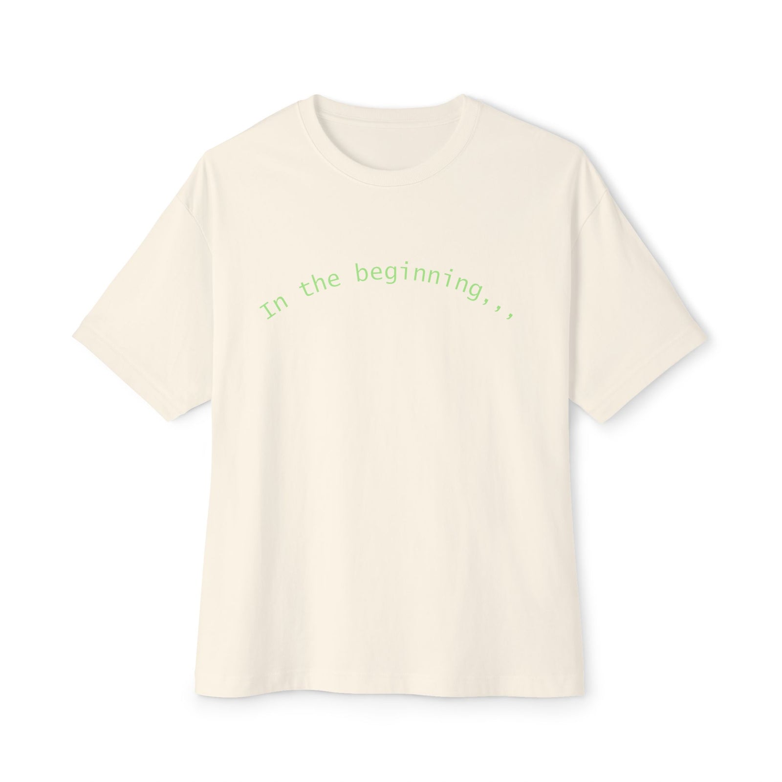 T-Shirt — "God Created" Earth Graphic Tee (Eco, Faith & Nature Love)