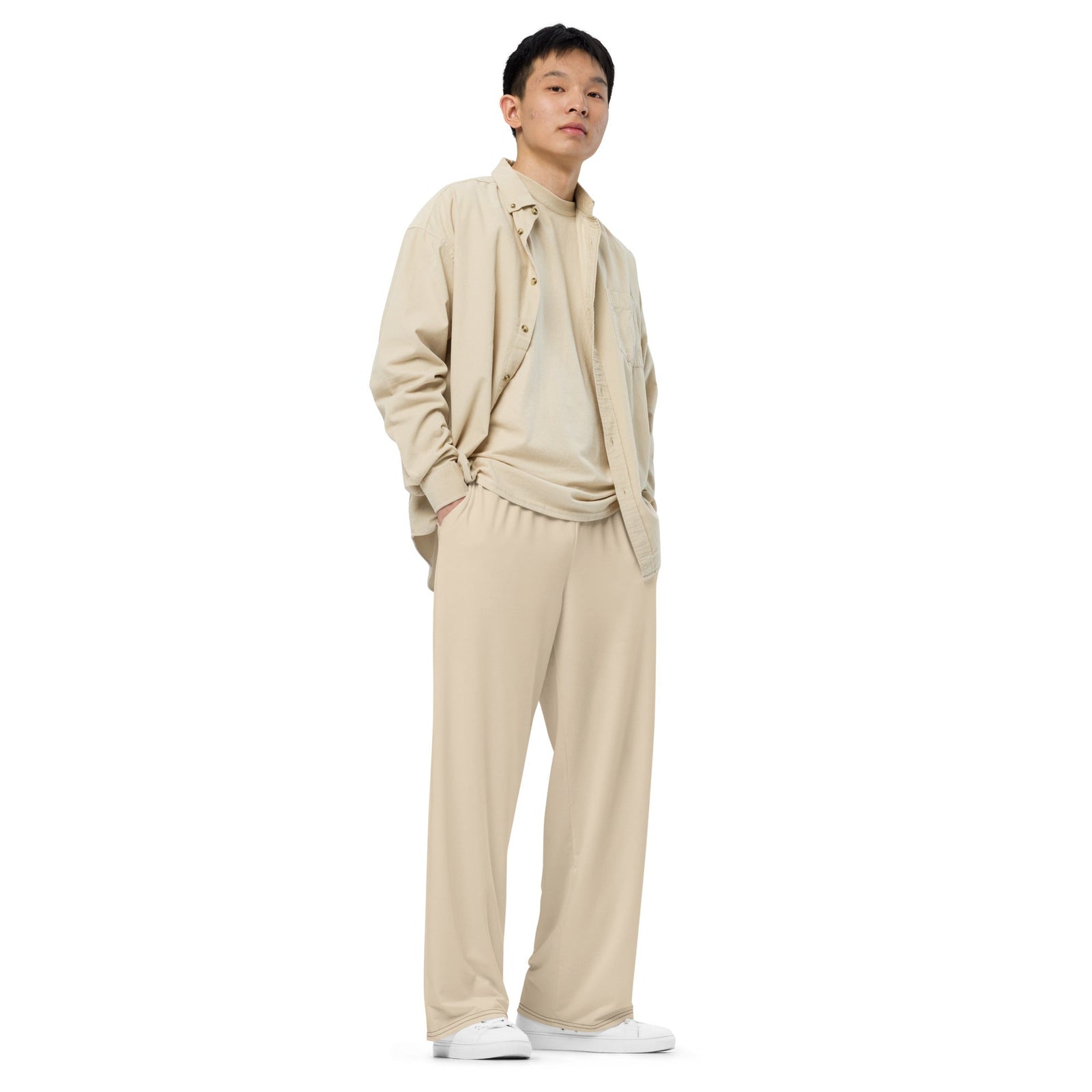 Mens Sandy Wide-leg Pants